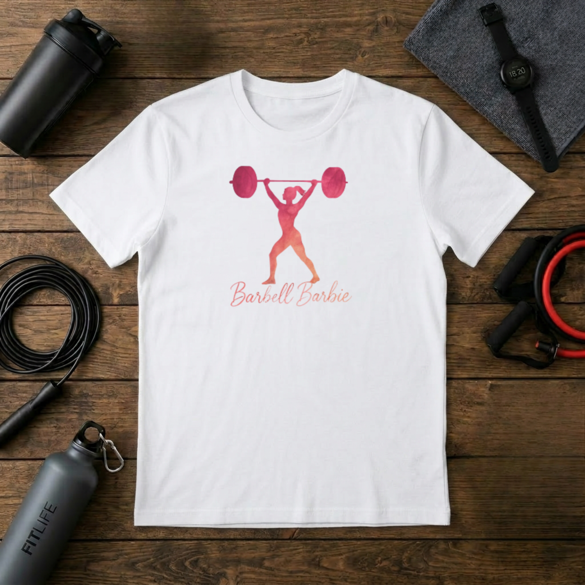 Barbell Barbie silhouette T-Shirt