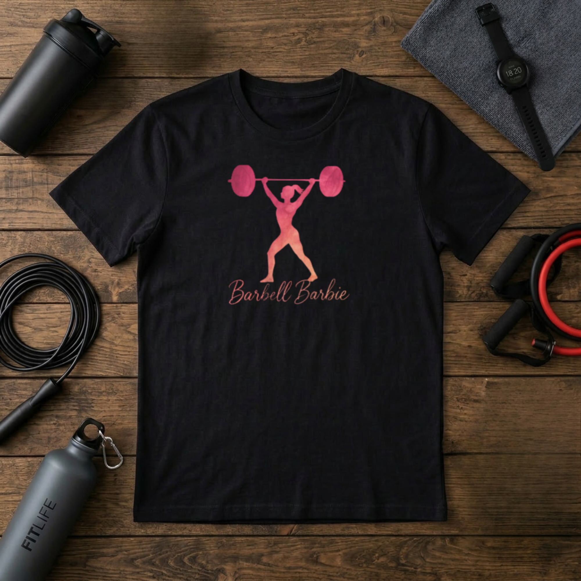 Barbell Barbie silhouette T-Shirt
