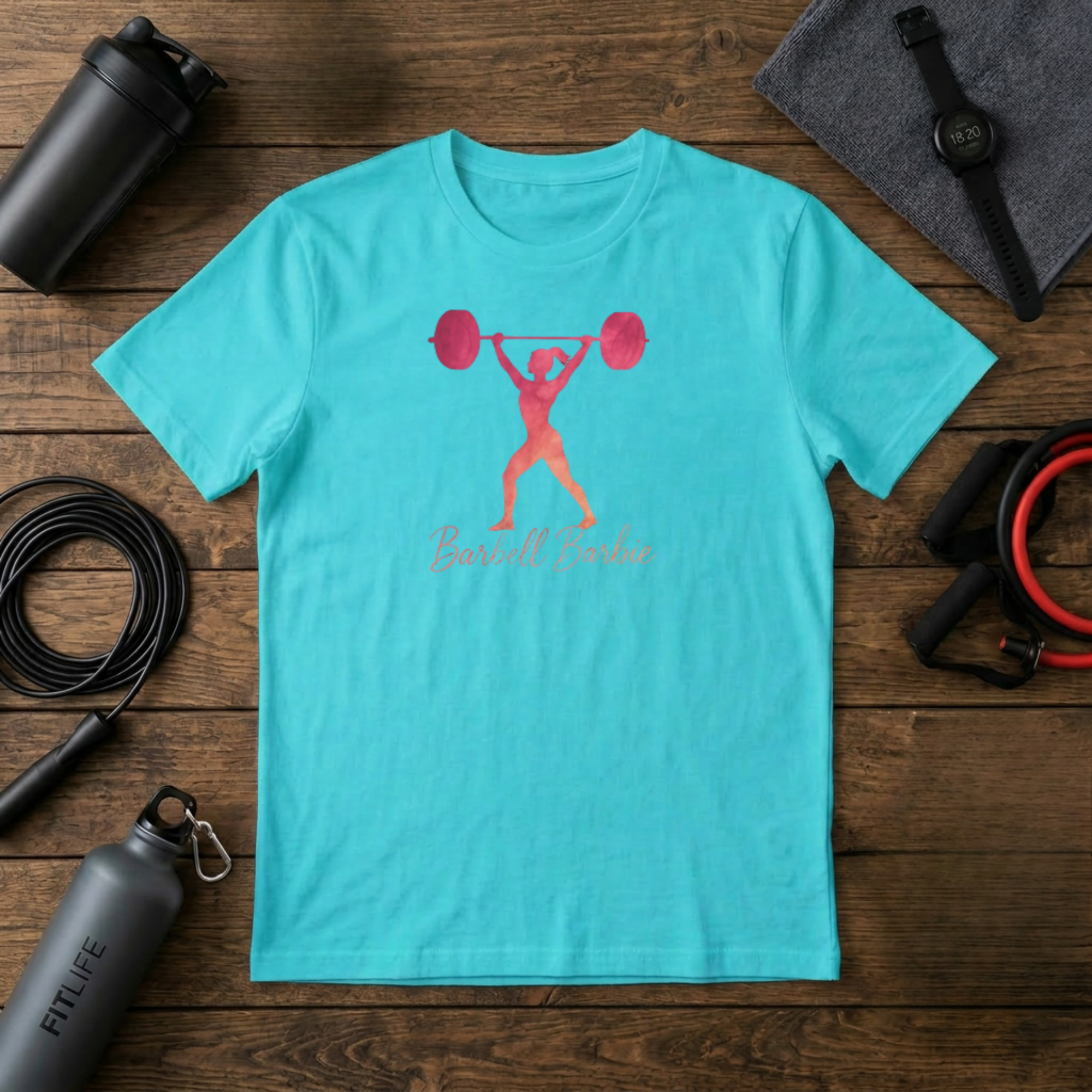 Barbell Barbie silhouette T-Shirt