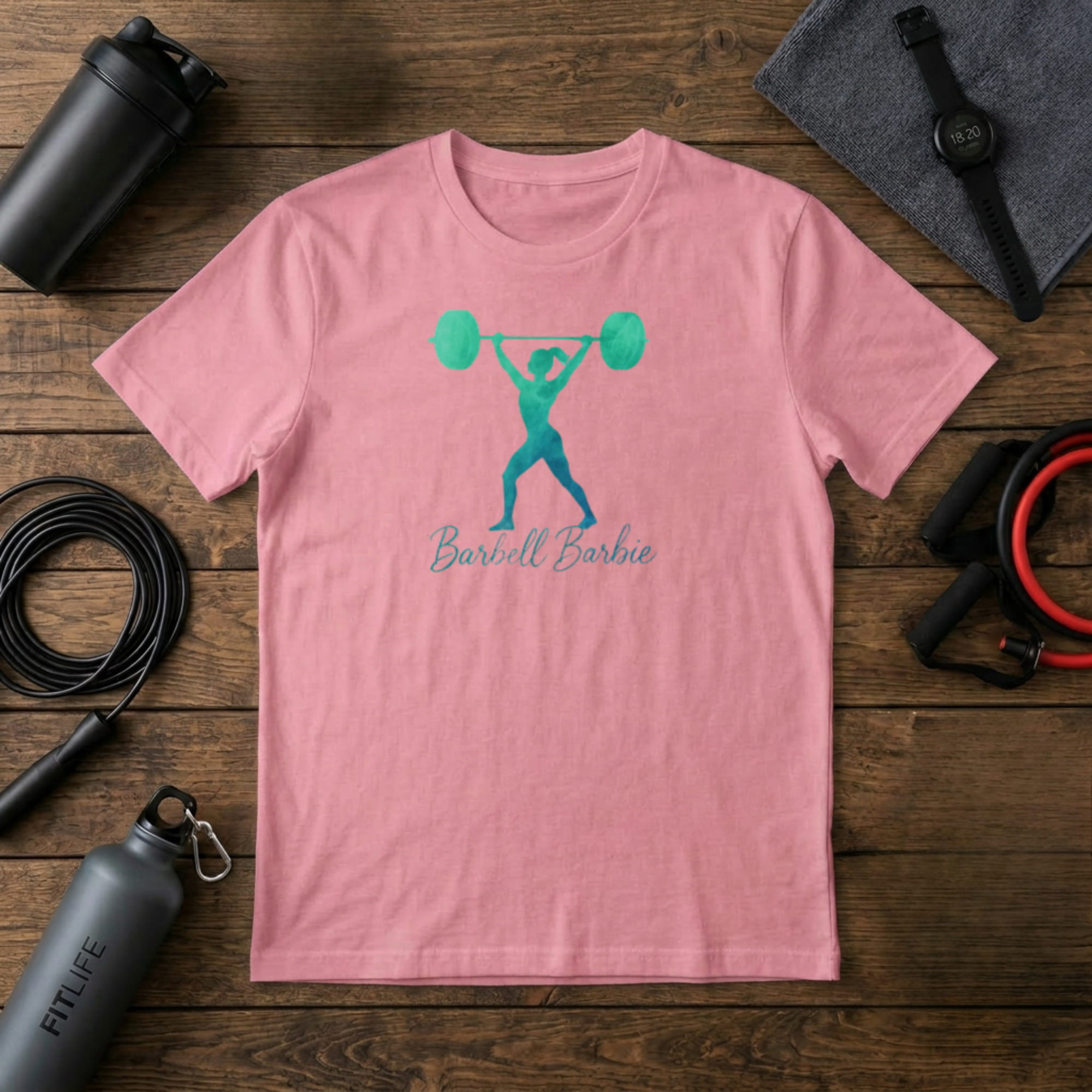 Barbell Barbie silhouette T-Shirt