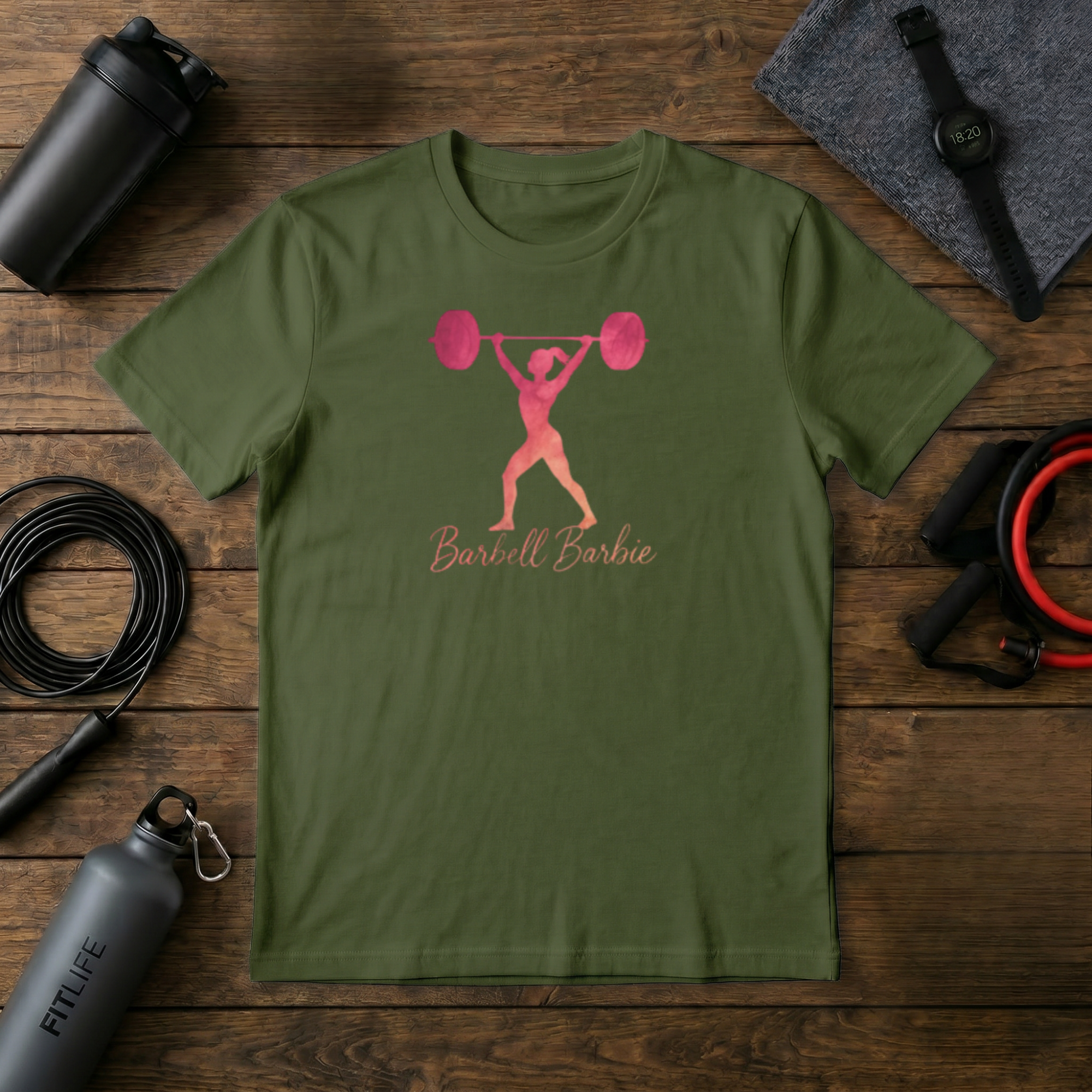 Barbell Barbie silhouette T-Shirt
