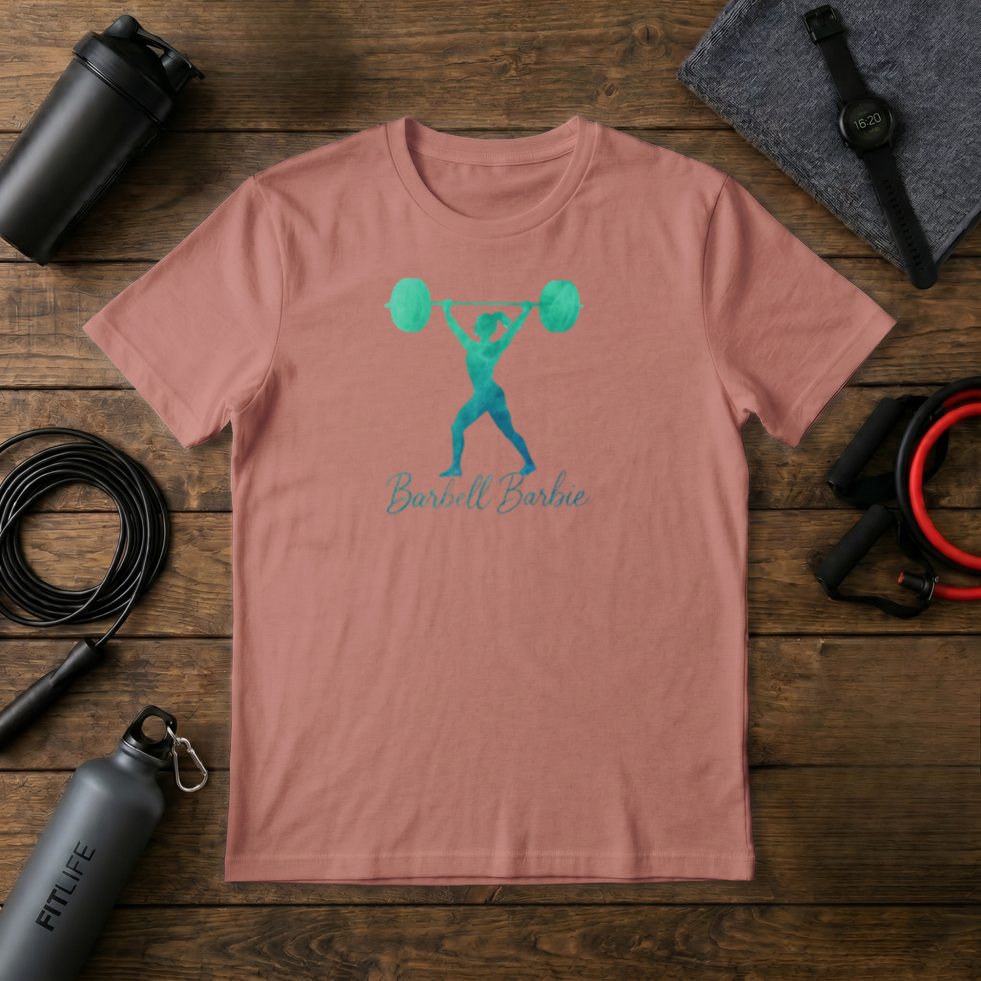 Barbell Barbie silhouette T-Shirt