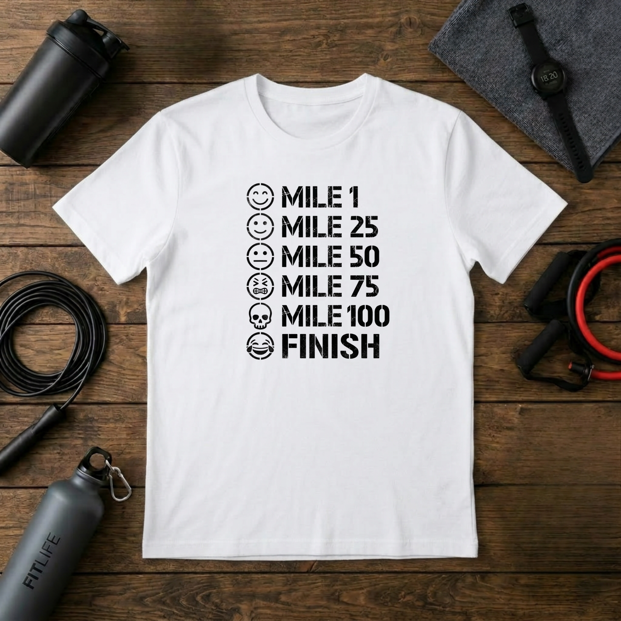 Pain Scale Mile Marker T-Shirt