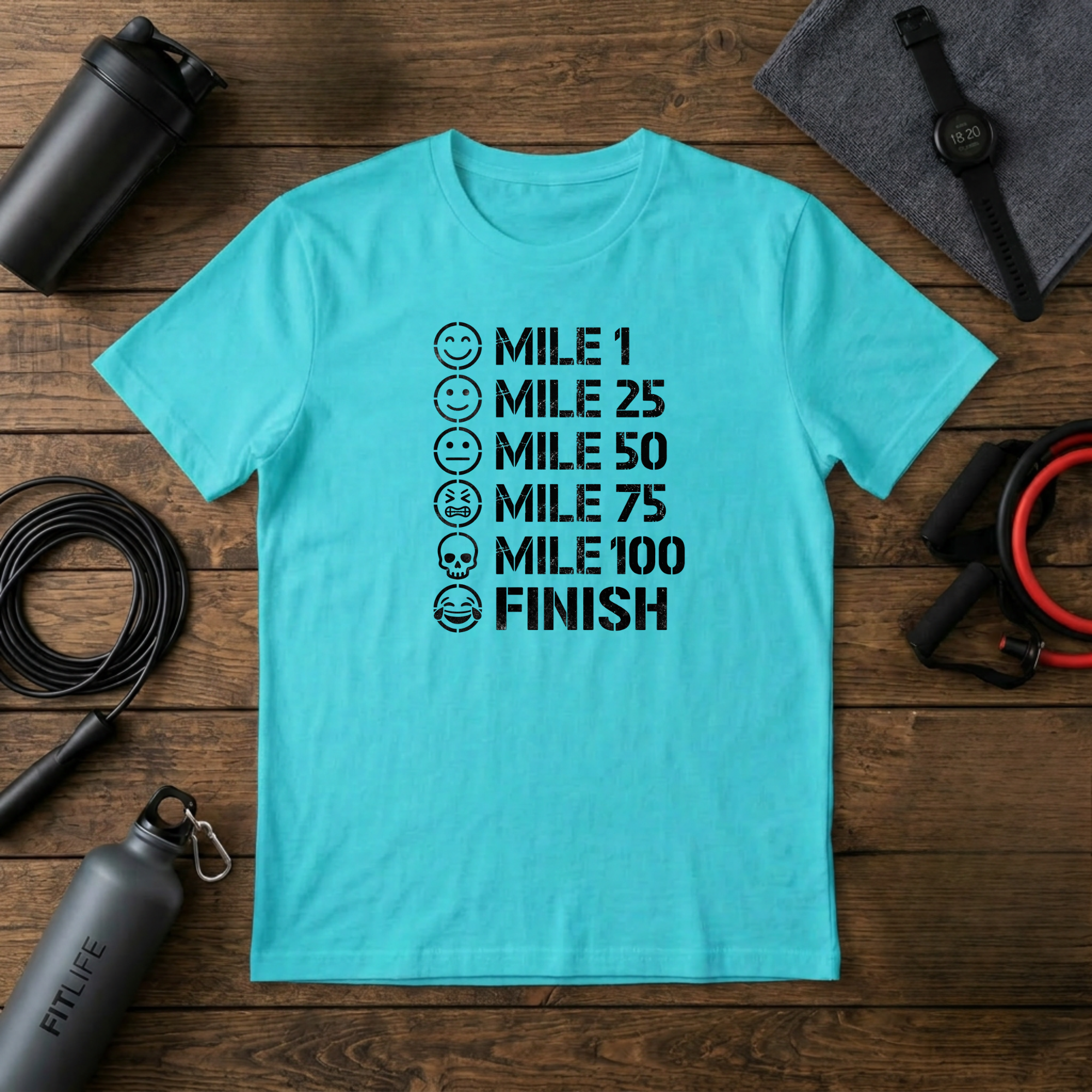 Pain Scale Mile Marker T-Shirt