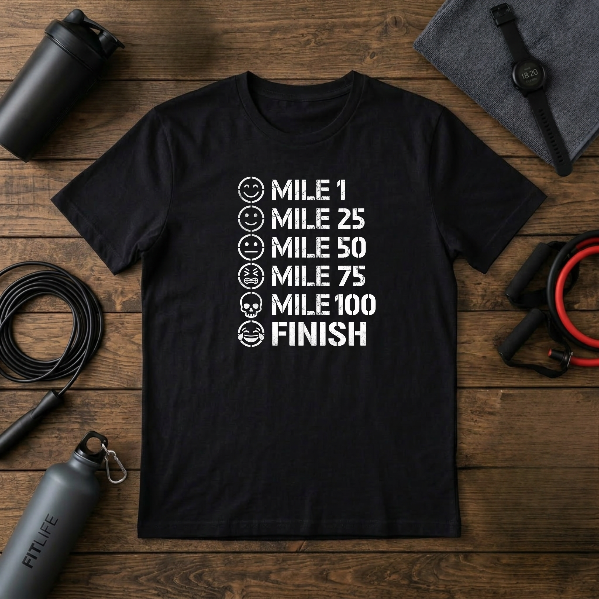 Pain Scale Mile Marker T-Shirt