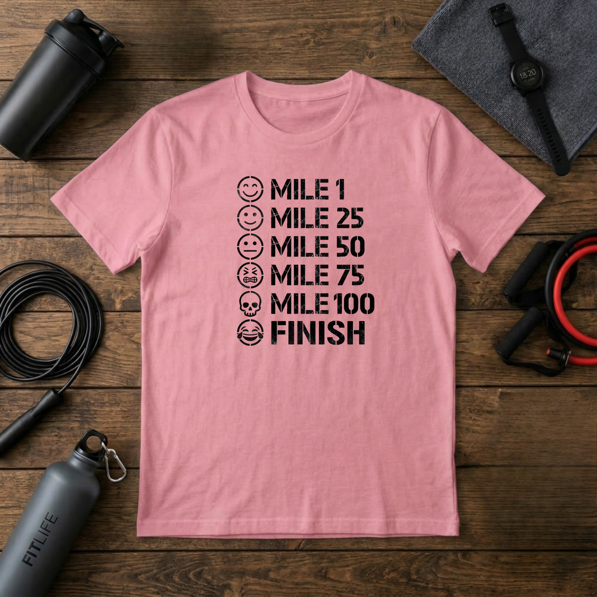 Pain Scale Mile Marker T-Shirt