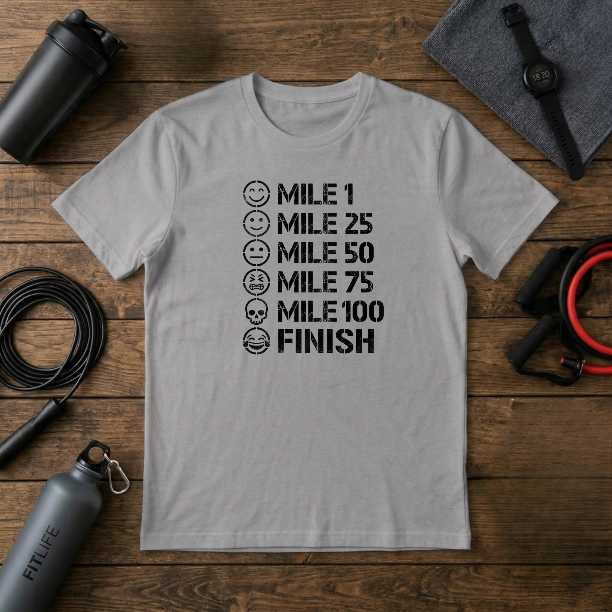 Pain Scale Mile Marker T-Shirt