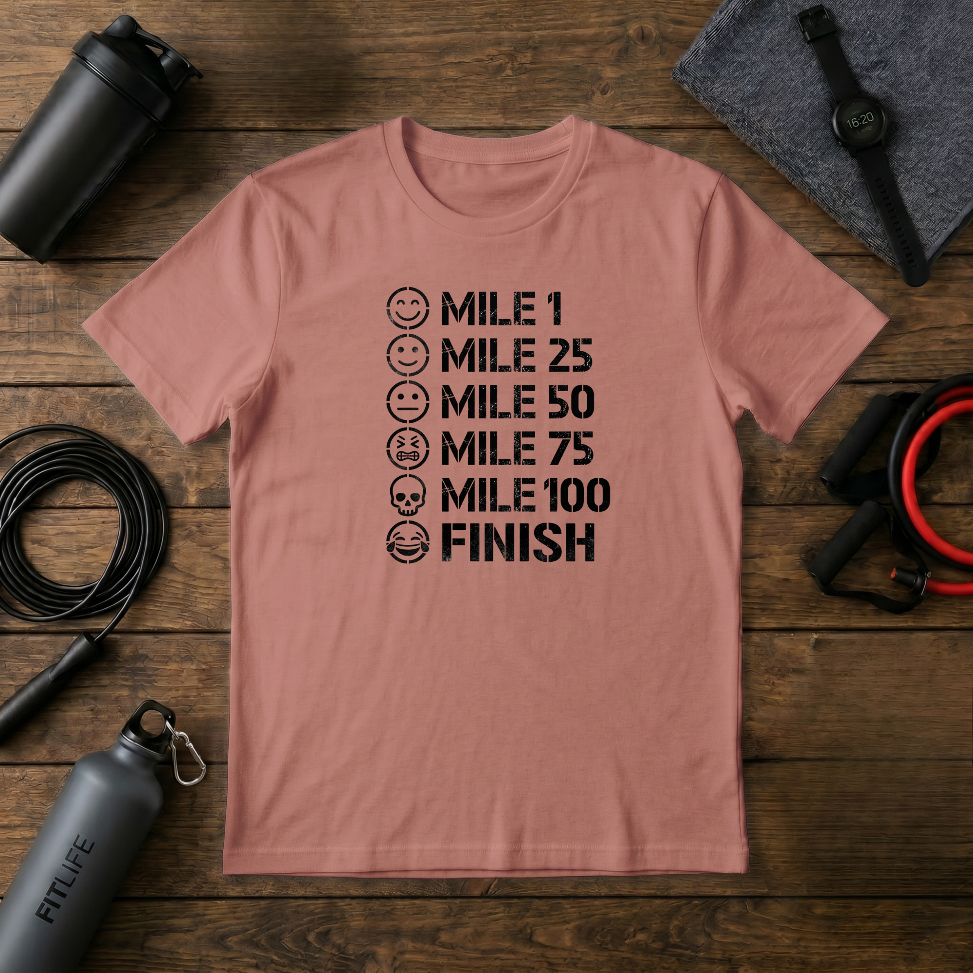 Pain Scale Mile Marker T-Shirt