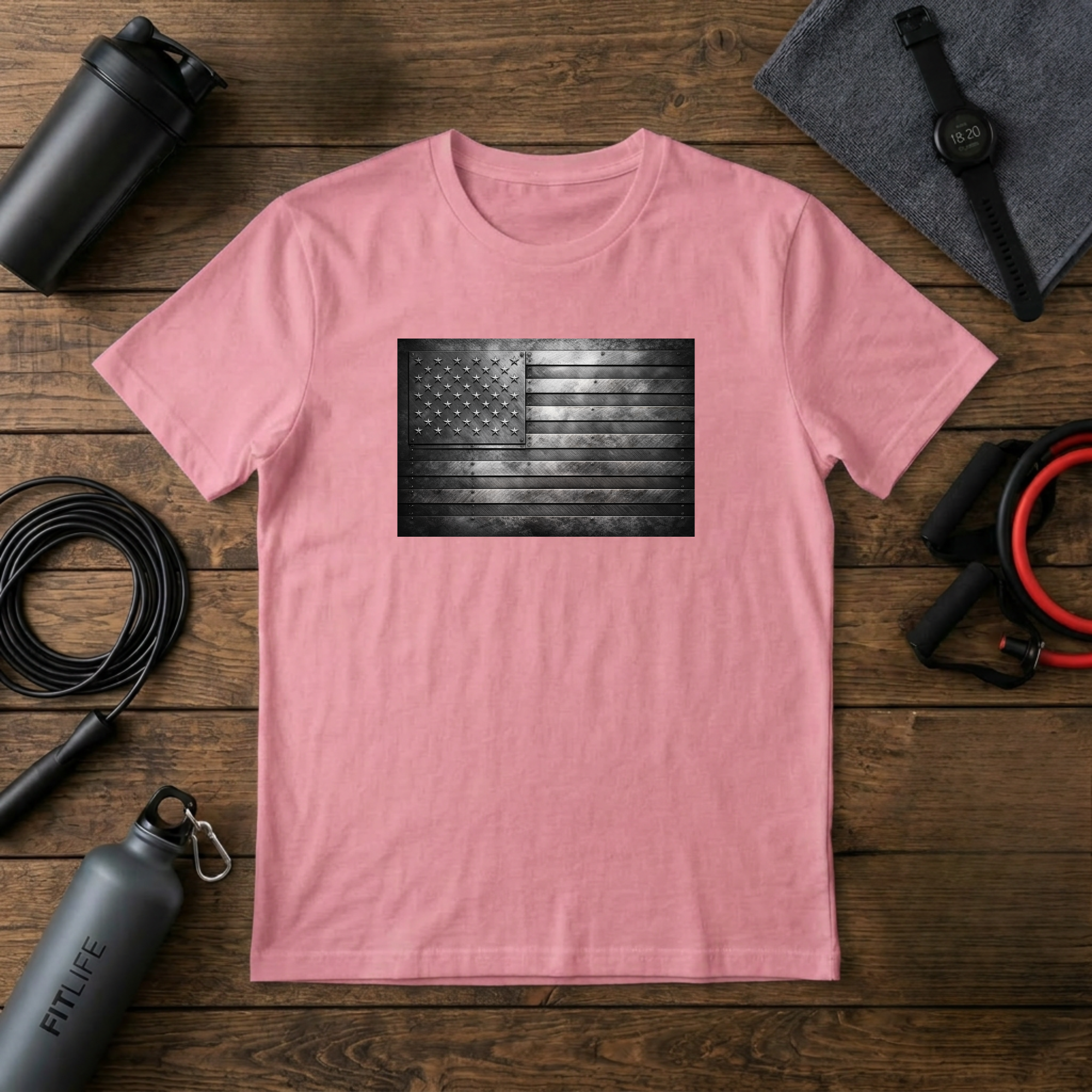 Steel Plate Flag T-Shirt