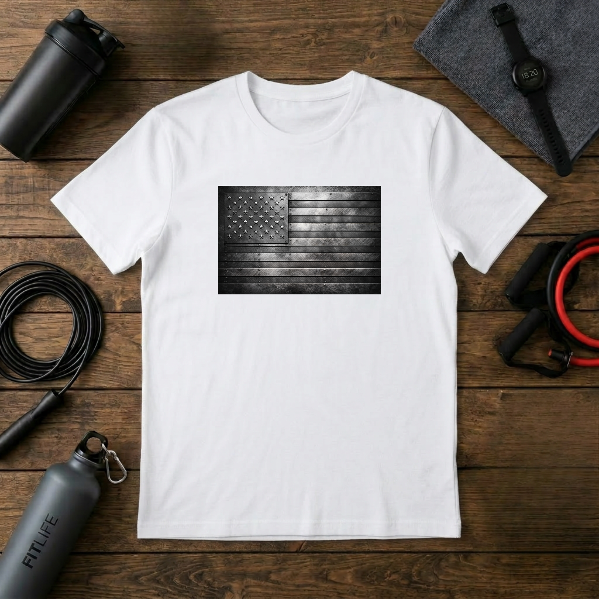 Steel Plate Flag T-Shirt