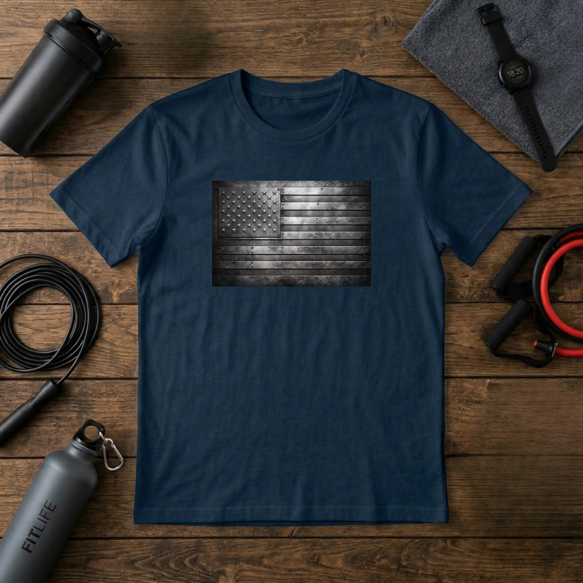 Steel Plate Flag T-Shirt