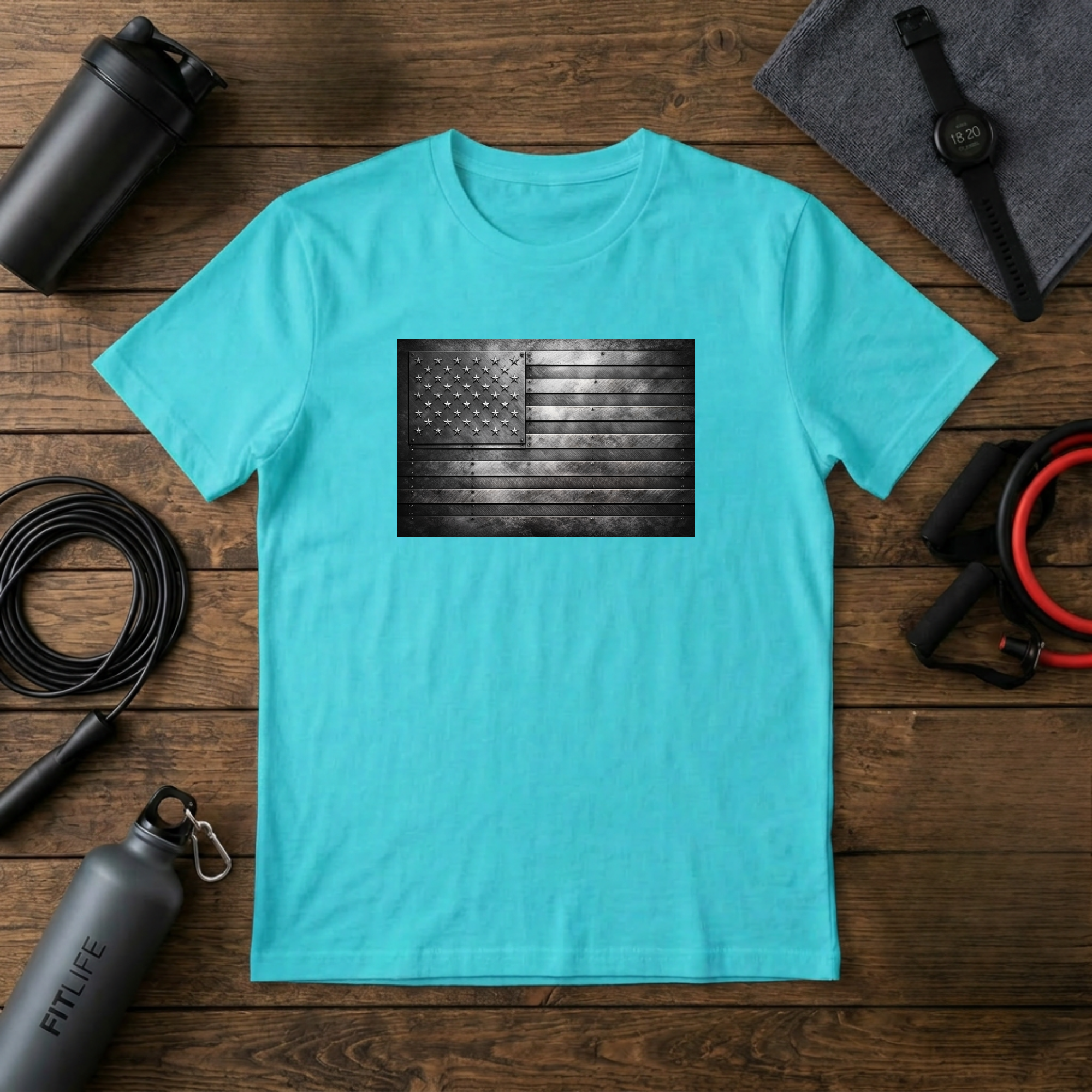Steel Plate Flag T-Shirt