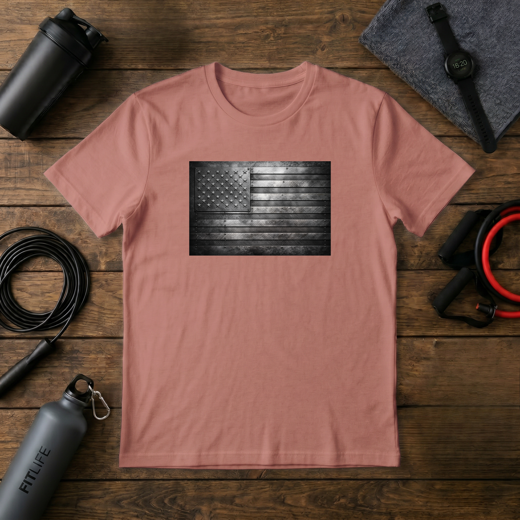 Steel Plate Flag T-Shirt