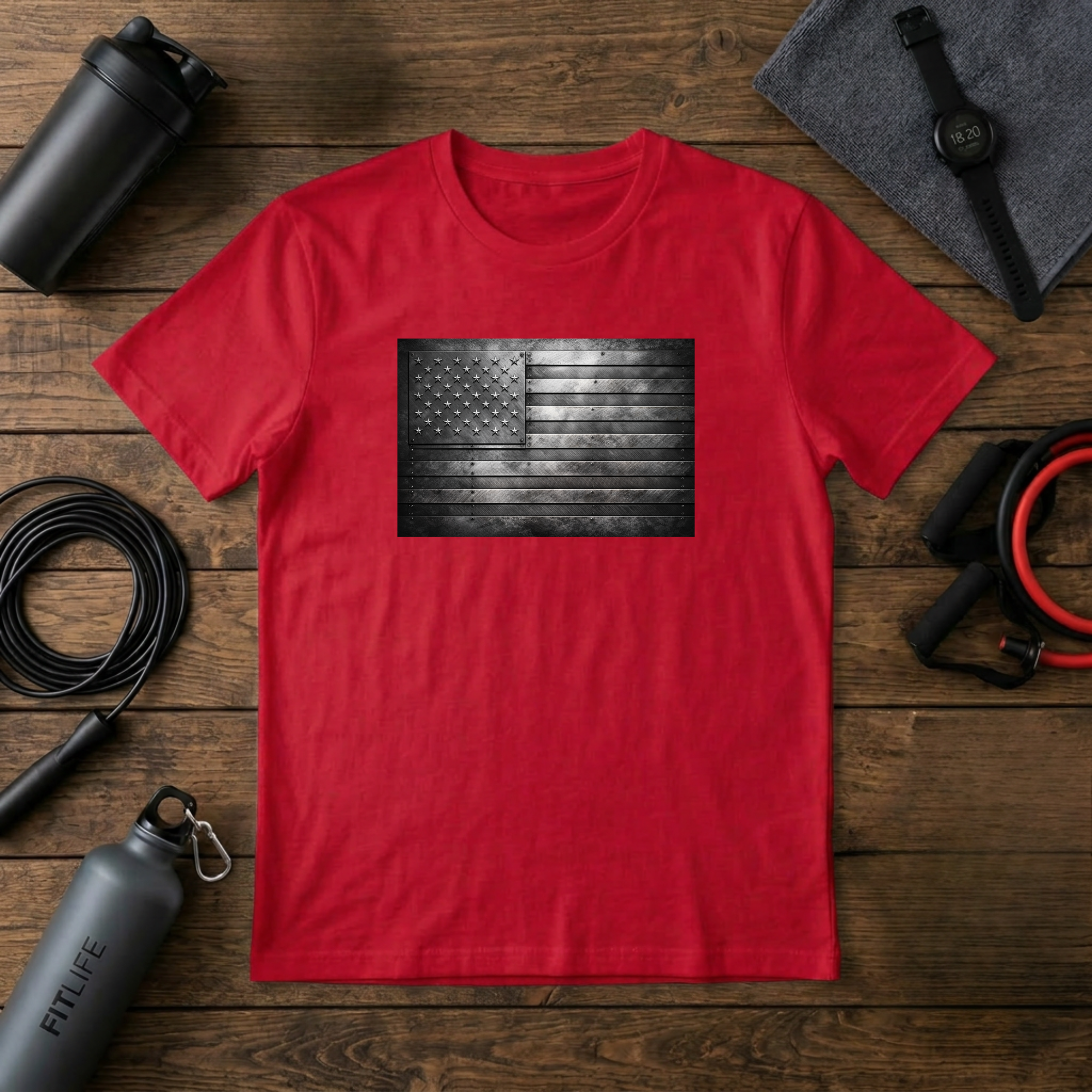 Steel Plate Flag T-Shirt