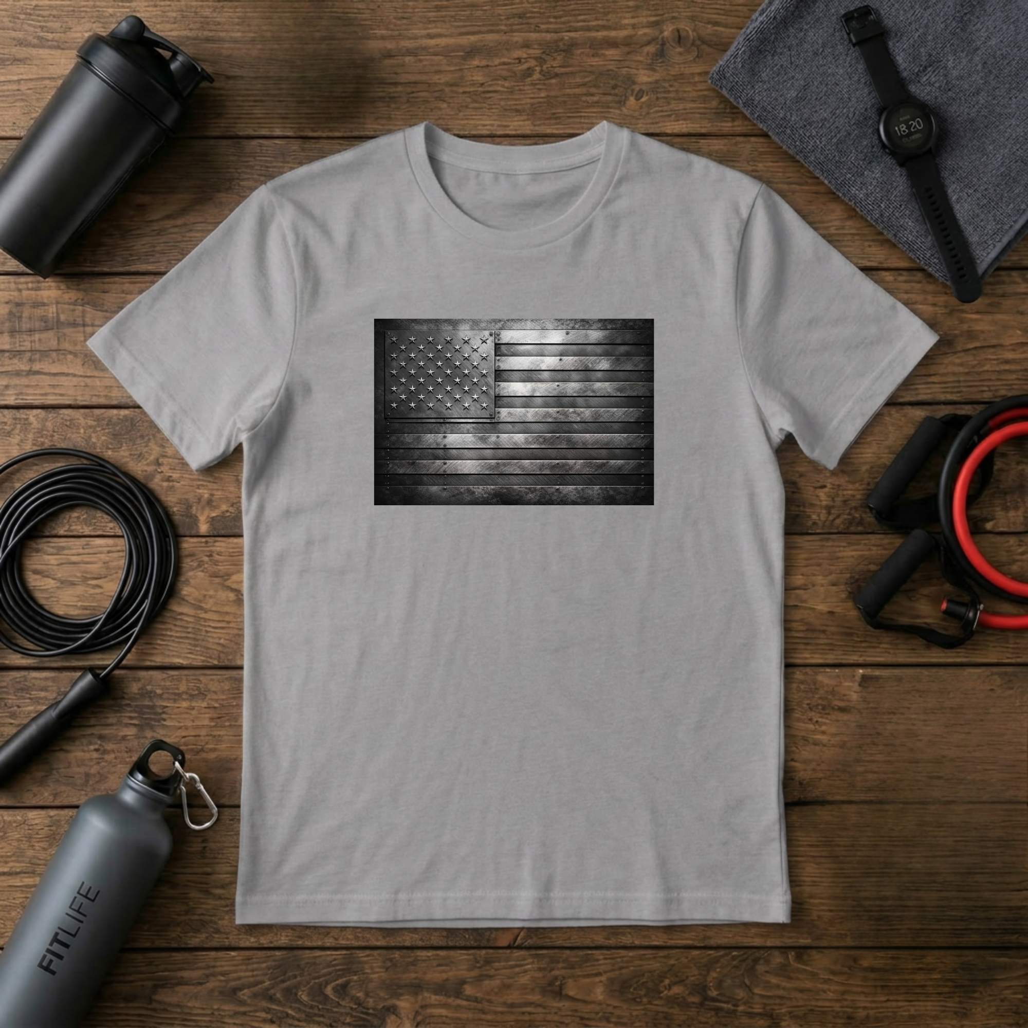 Steel Plate Flag T-Shirt