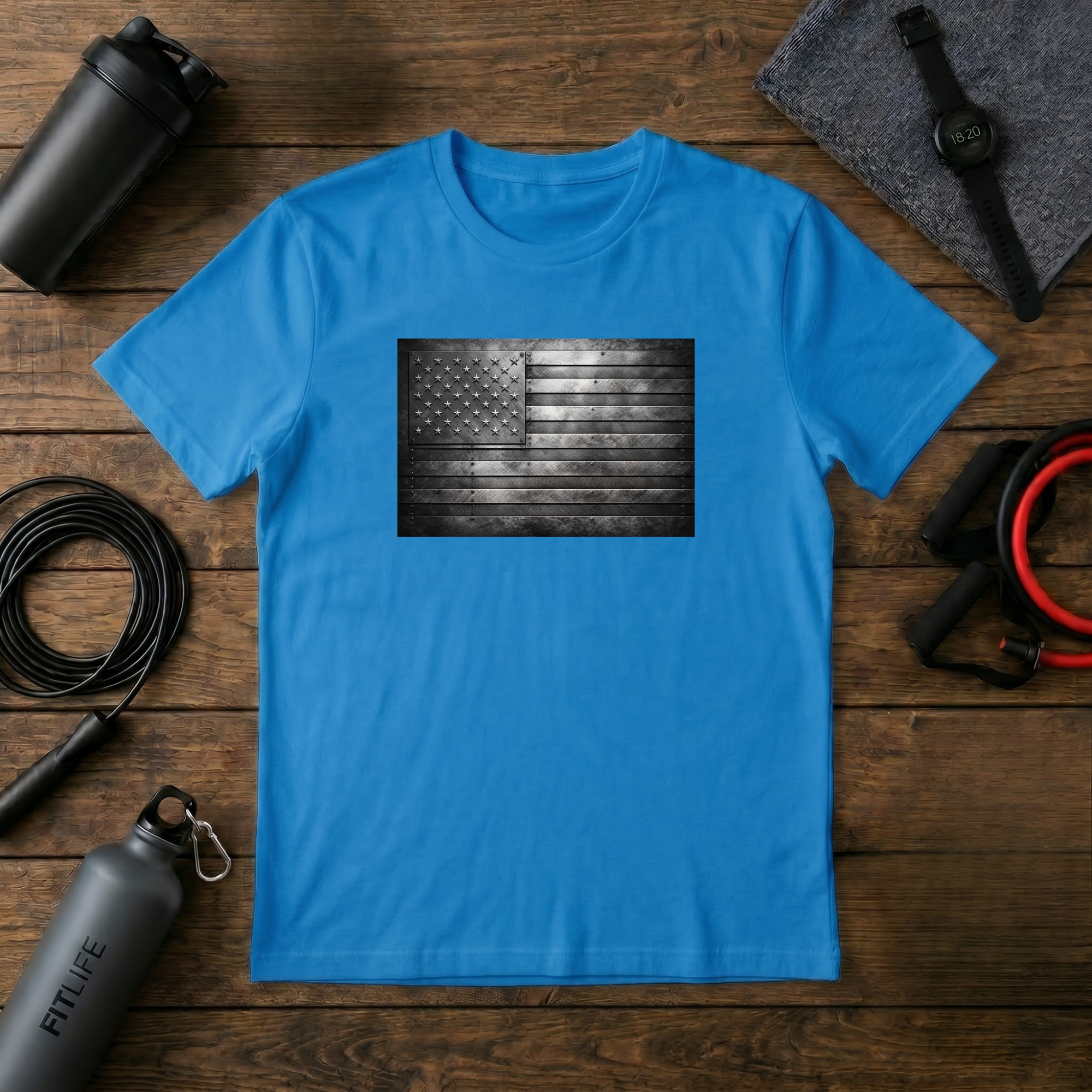 Steel Plate Flag T-Shirt