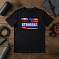 Stars Stripes Struggle (red,white,blue) T-Shirt