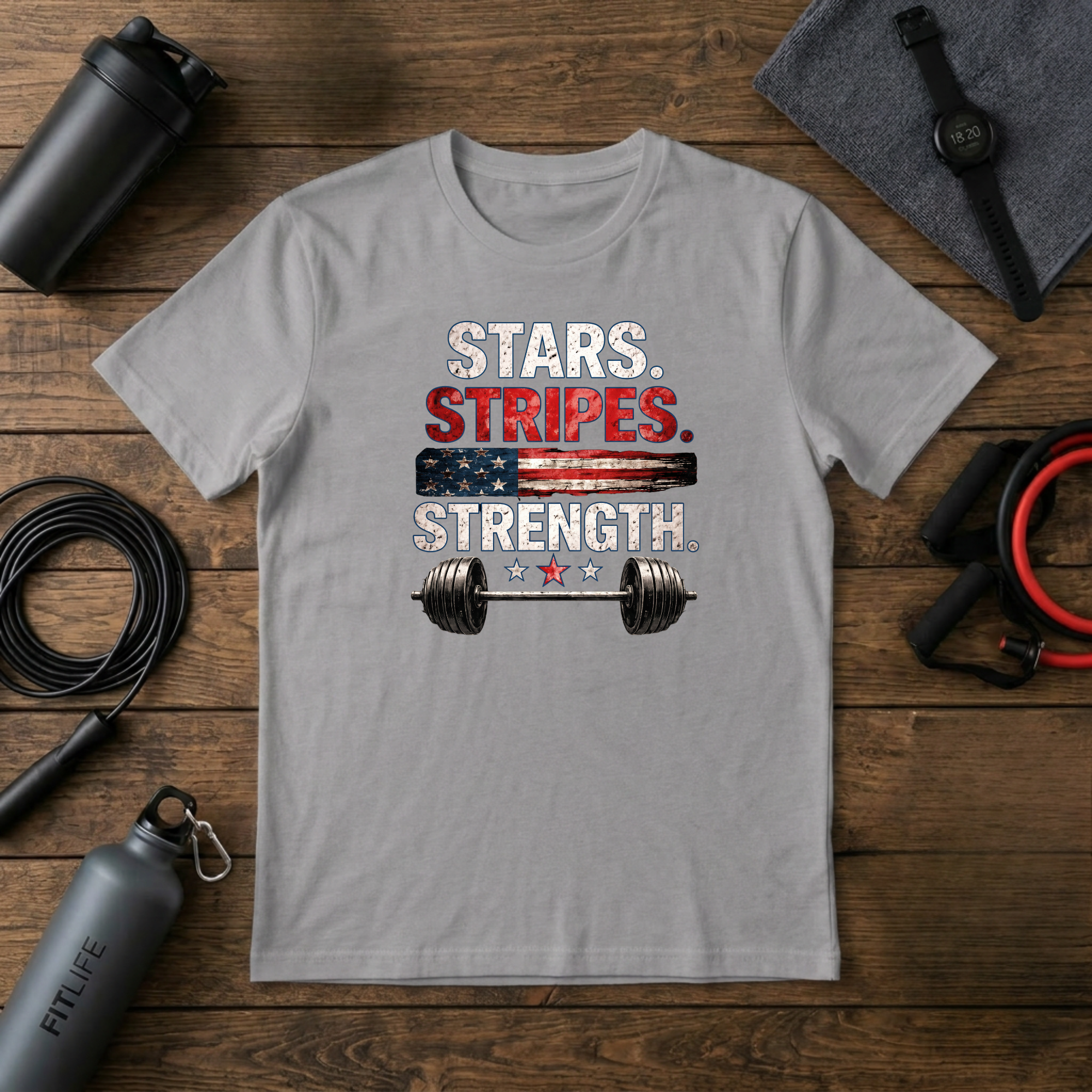 Stars Stripes Strength (color) T-Shirt