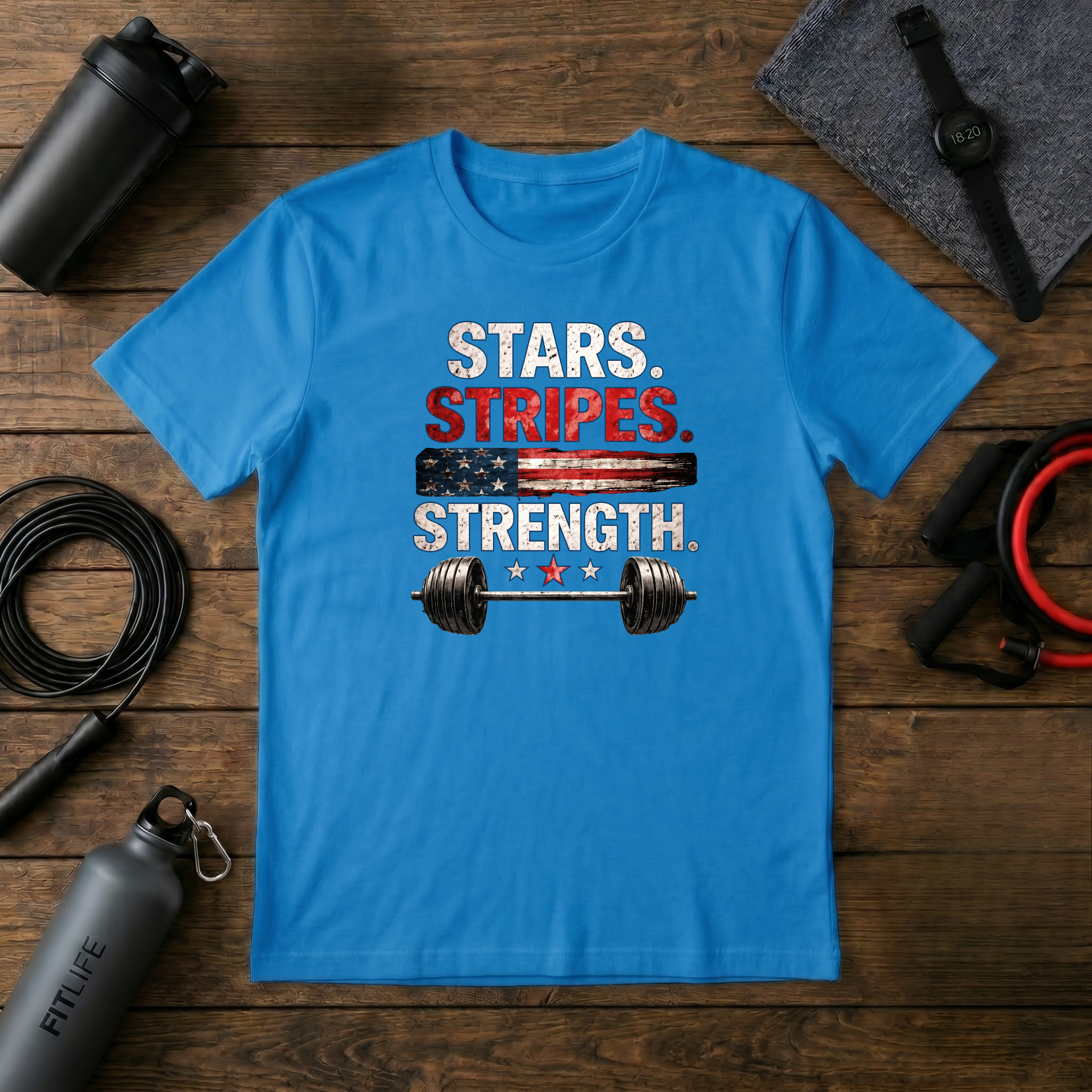 Stars Stripes Strength (color) T-Shirt