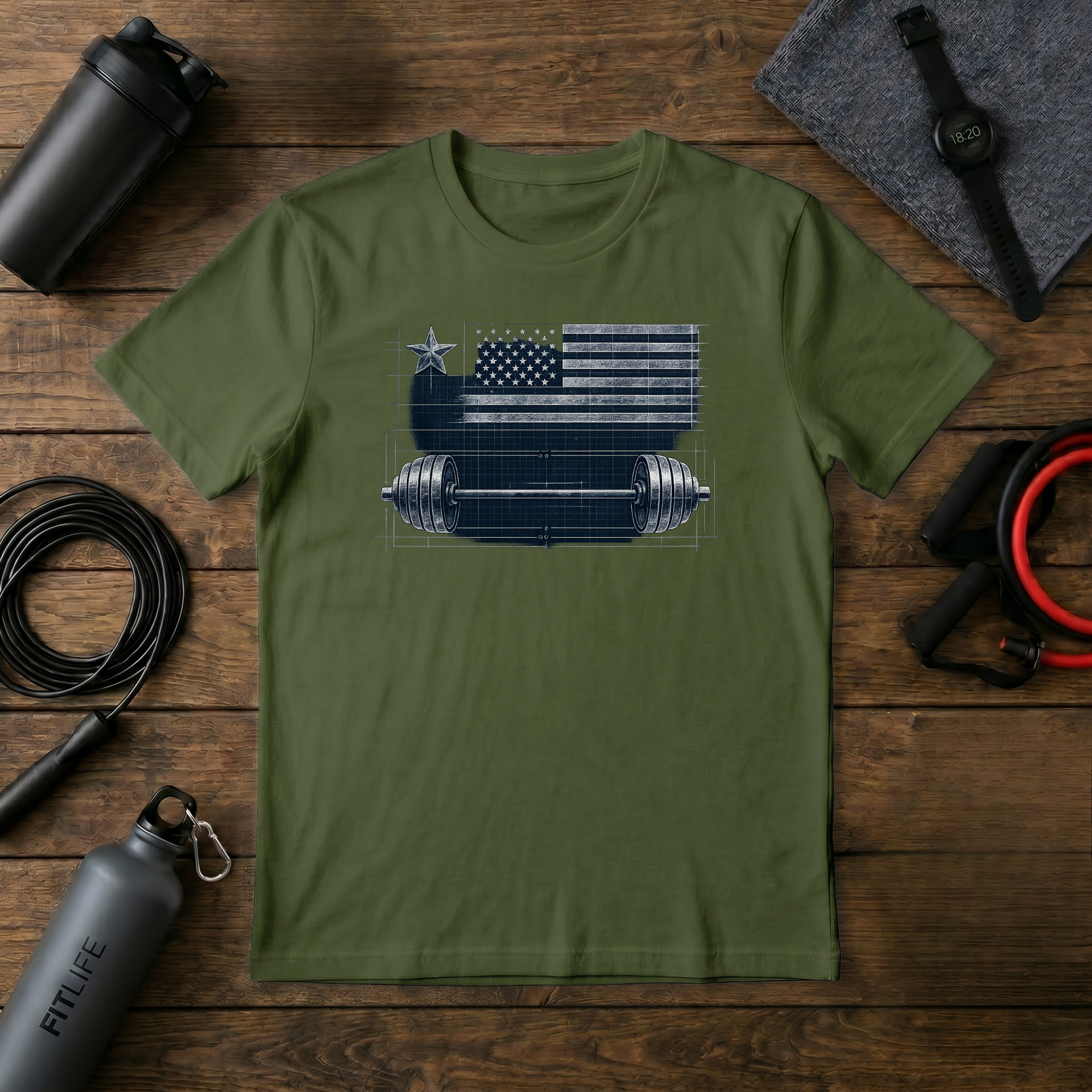 Blueprint Flag T-Shirt