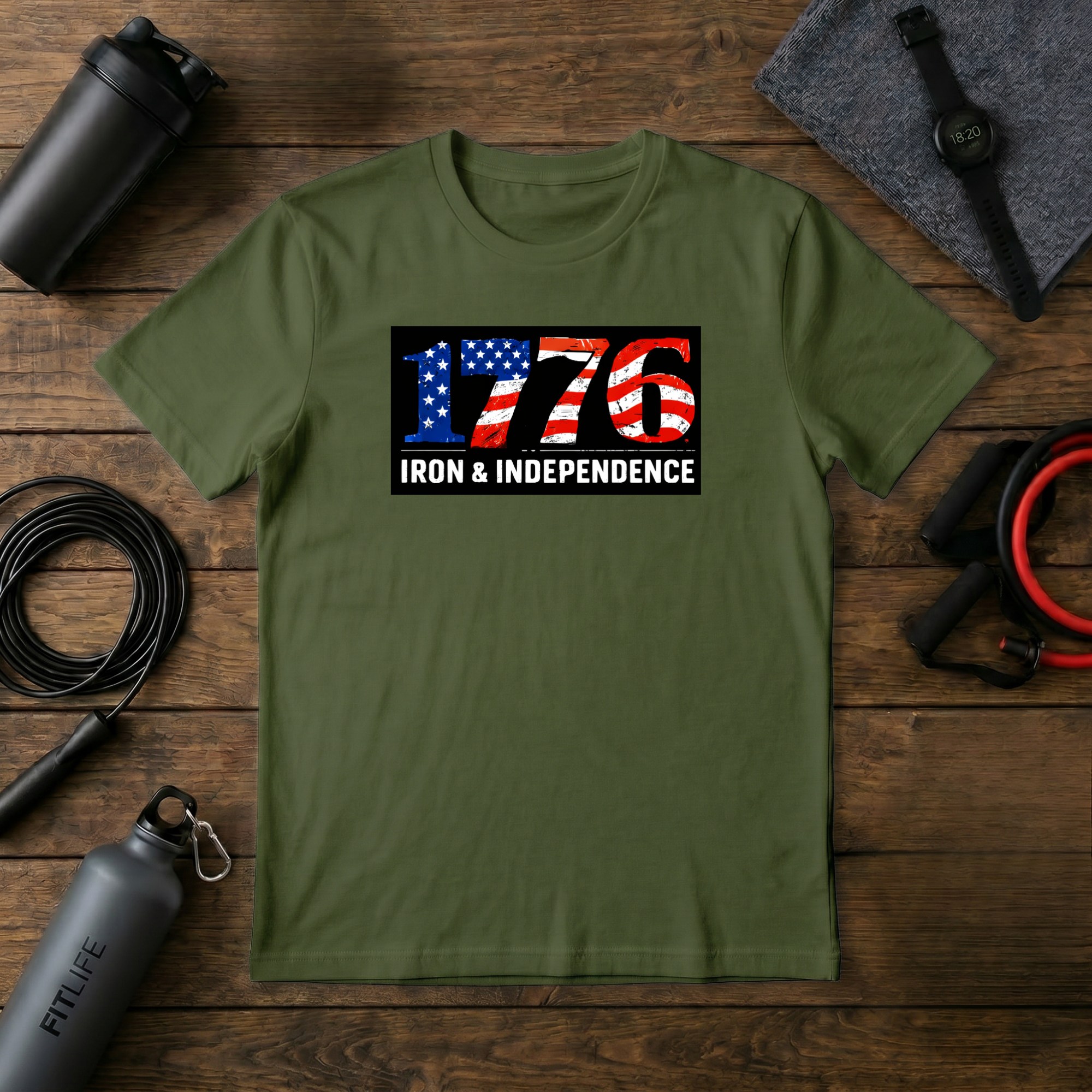 1776 (red,white,blue) Made T-Shirt