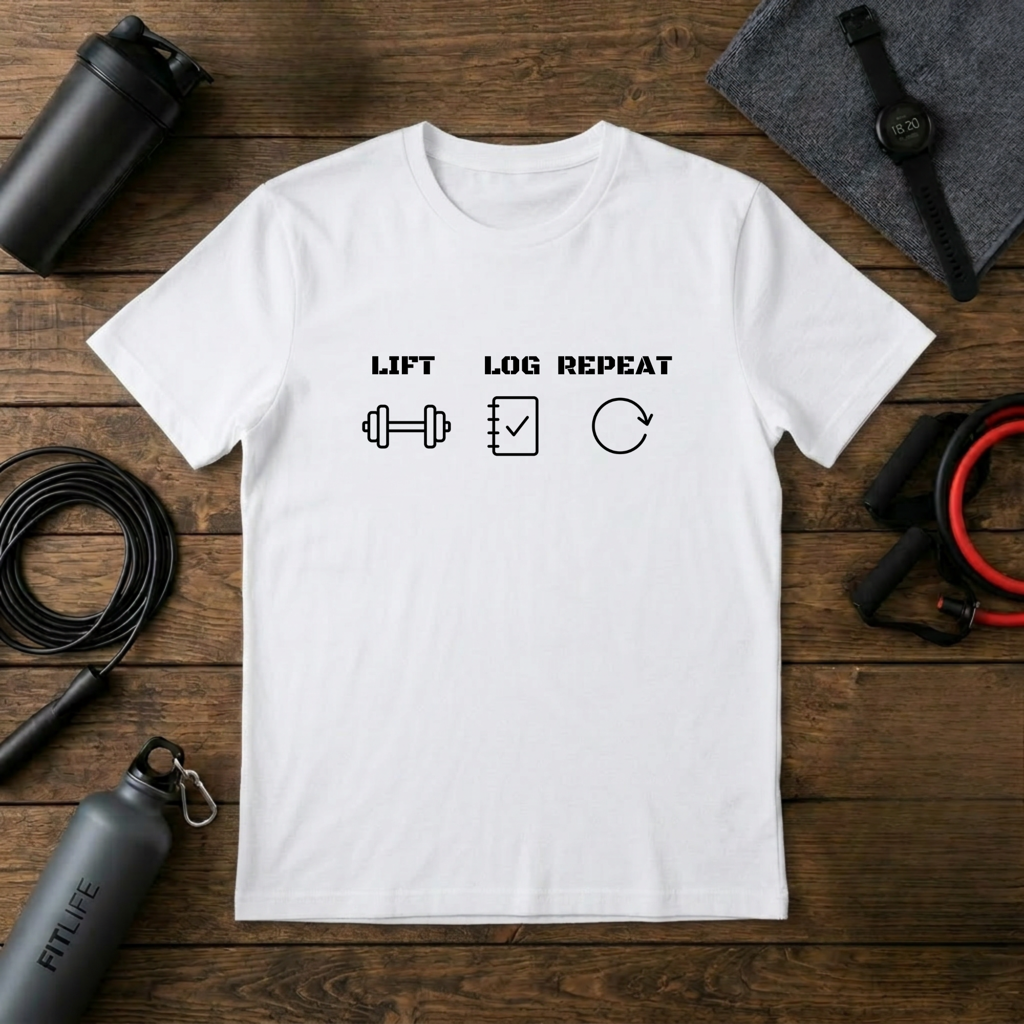 Lift Log Repeat T-Shirt