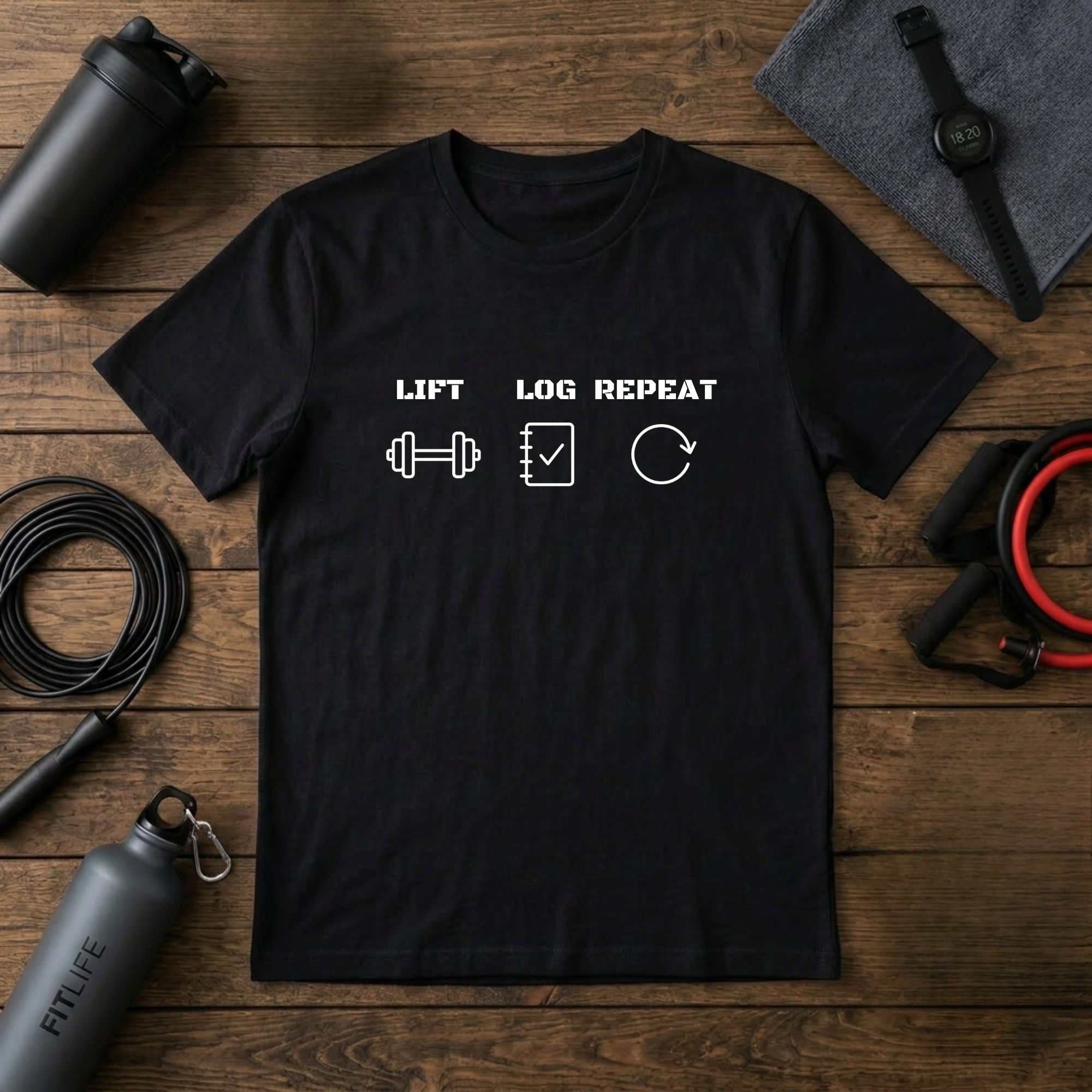 Lift Log Repeat T-Shirt