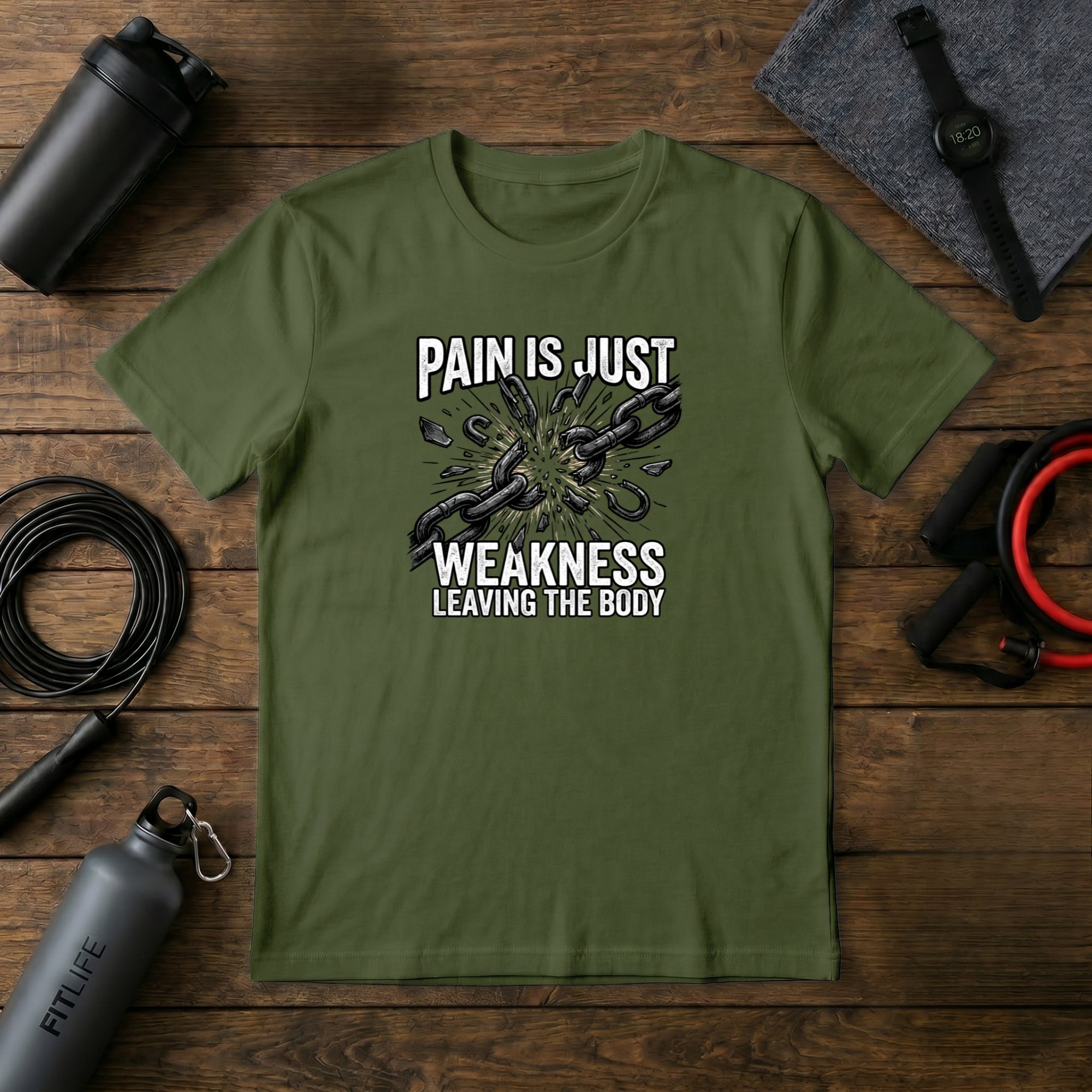 Pain is just weakness leaving the body T-Shirt