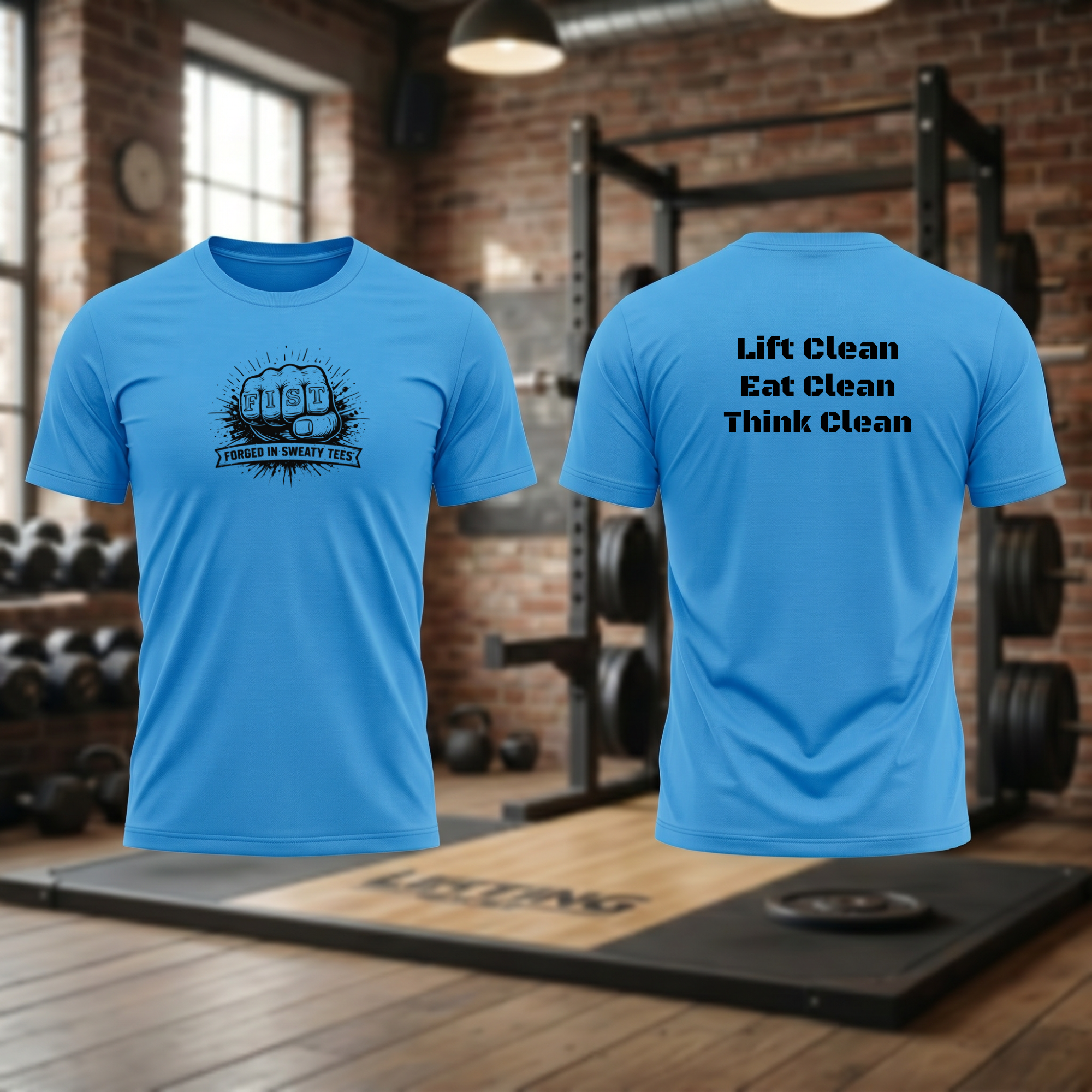 Lift Clean Eat Clean Think Clean Standard fit tee