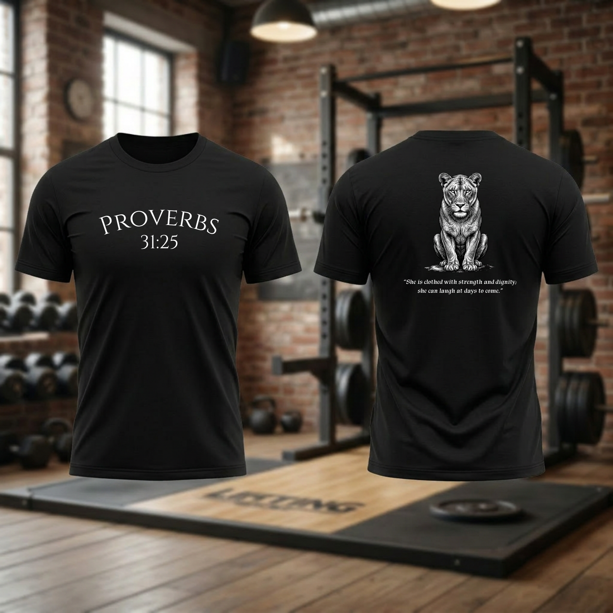 Proverbs 31:25 verse T-Shirt