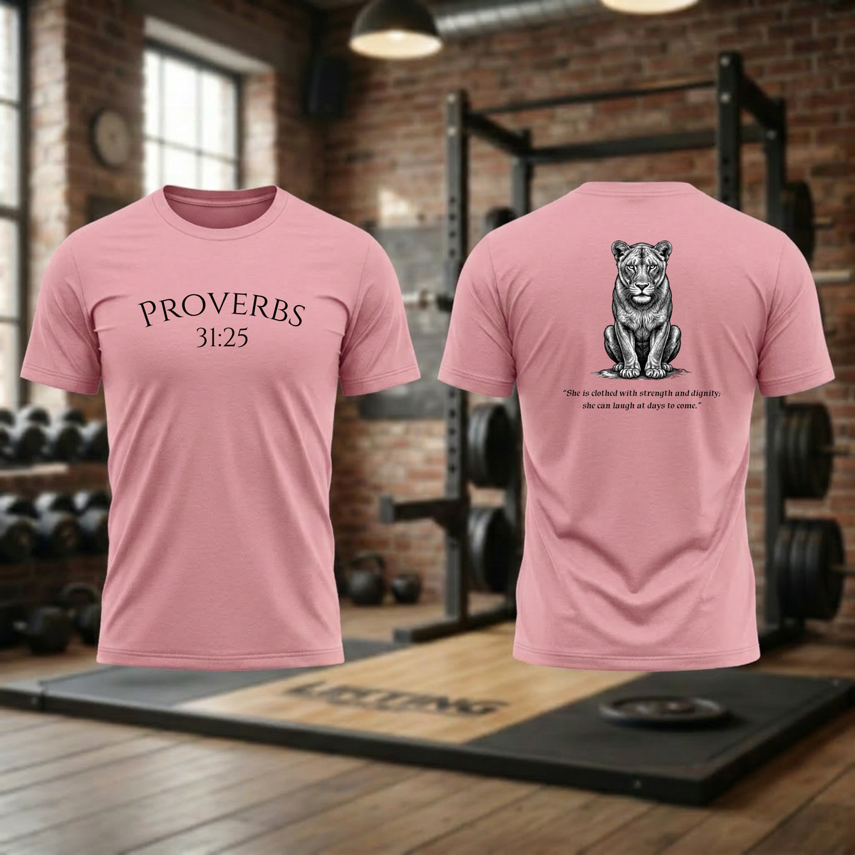 Proverbs 31:25 verse T-Shirt