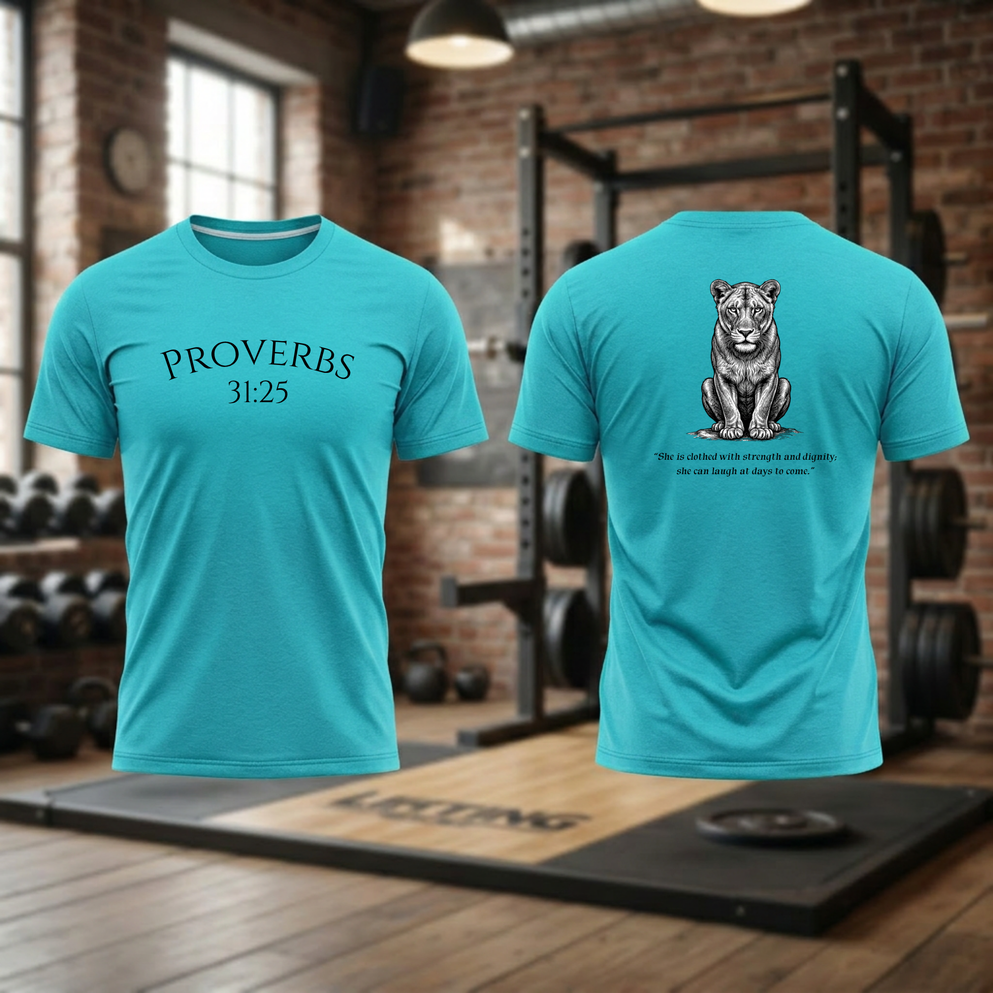 Proverbs 31:25 verse T-Shirt