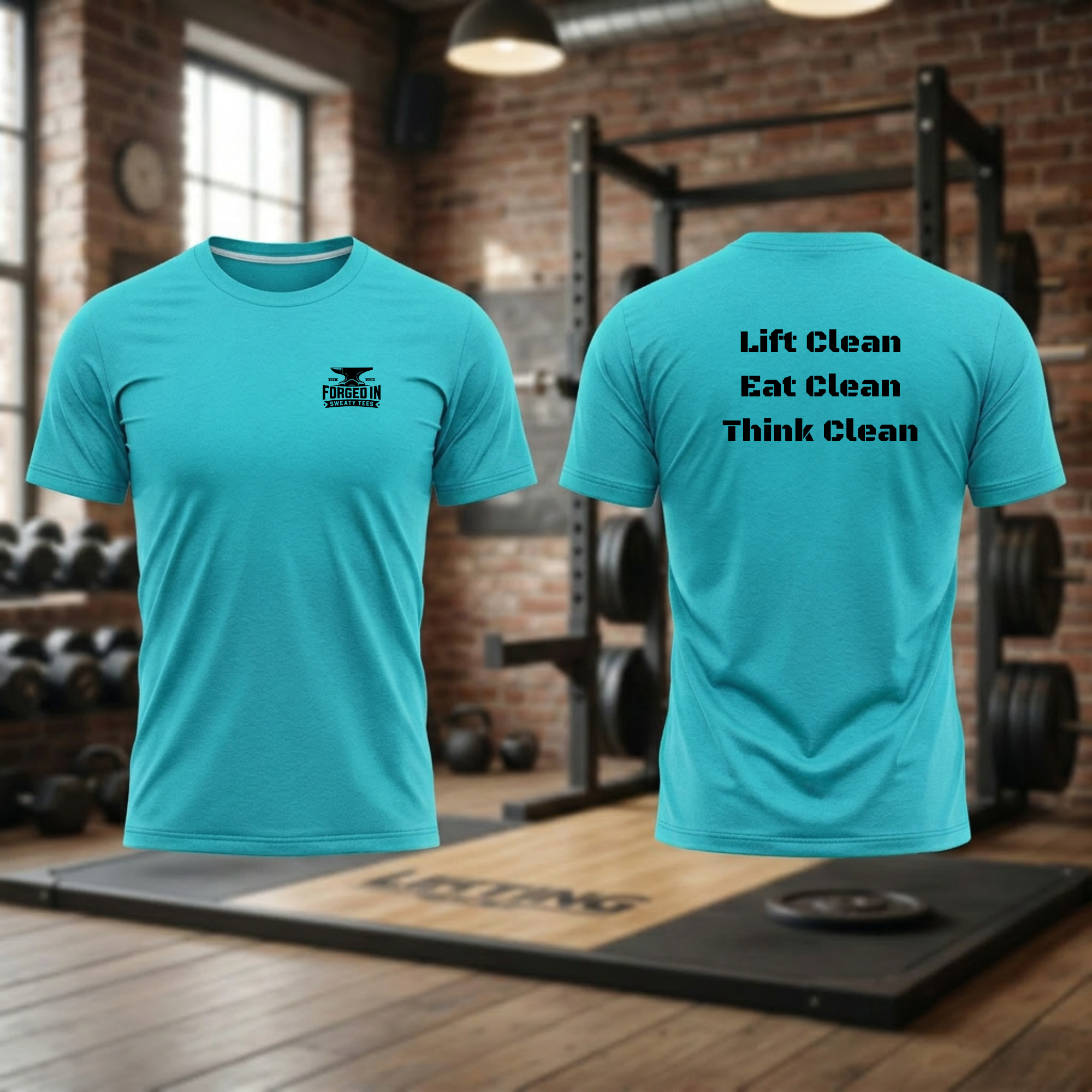 Lift Clean Eat Clean Think Clean Standard fit tee