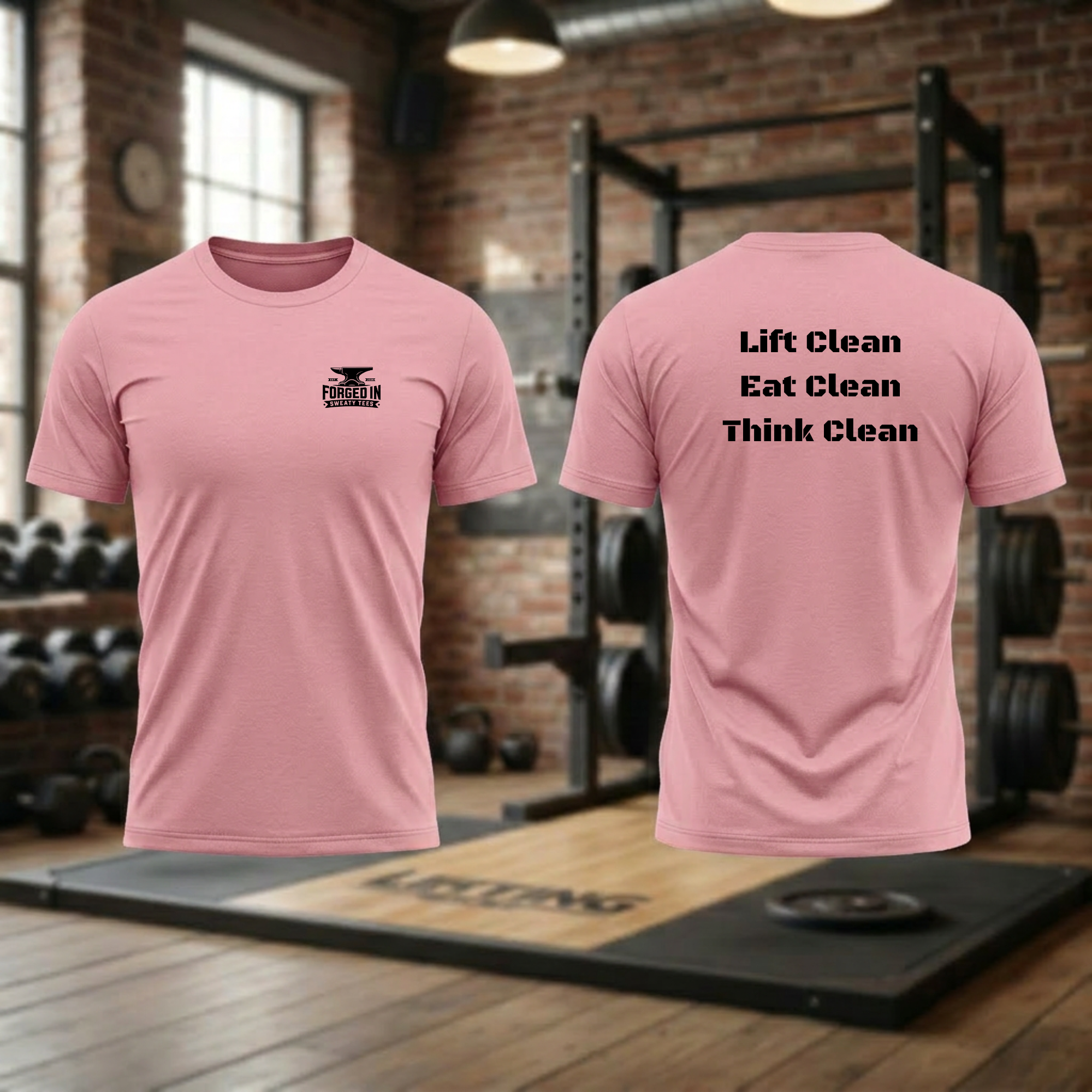 Lift Clean Eat Clean Think Clean Standard fit tee