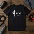 She Is Strong – Proverbs 31:25 Cross T-Shirt