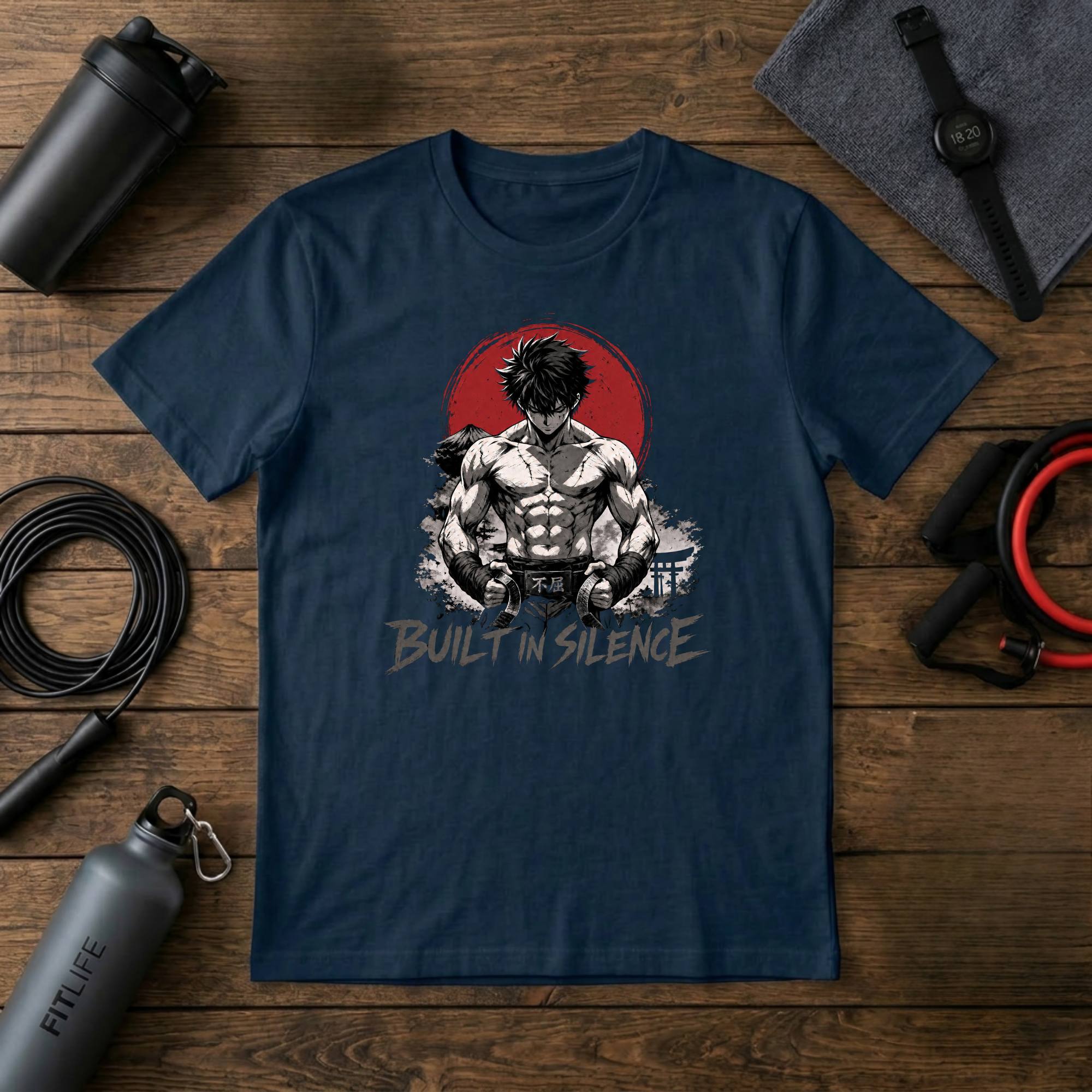 Built in Silence T-Shirt — Minimalist Martial Arts Graphic Tee