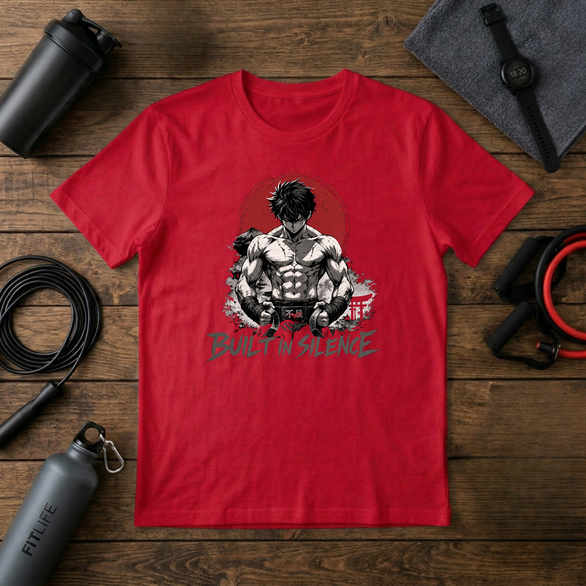 Built in Silence T-Shirt — Minimalist Martial Arts Graphic Tee