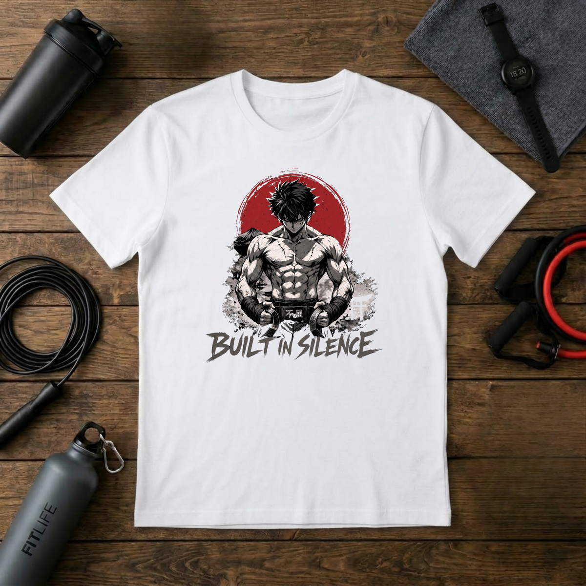 Built in Silence T-Shirt — Minimalist Martial Arts Graphic Tee