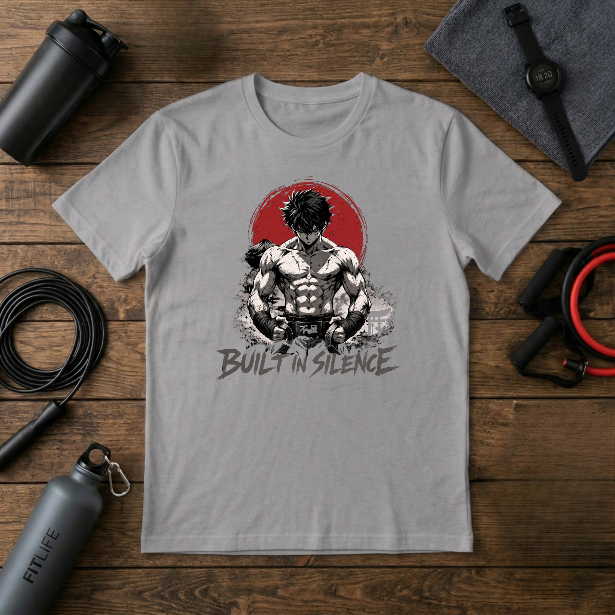 Built in Silence T-Shirt — Minimalist Martial Arts Graphic Tee