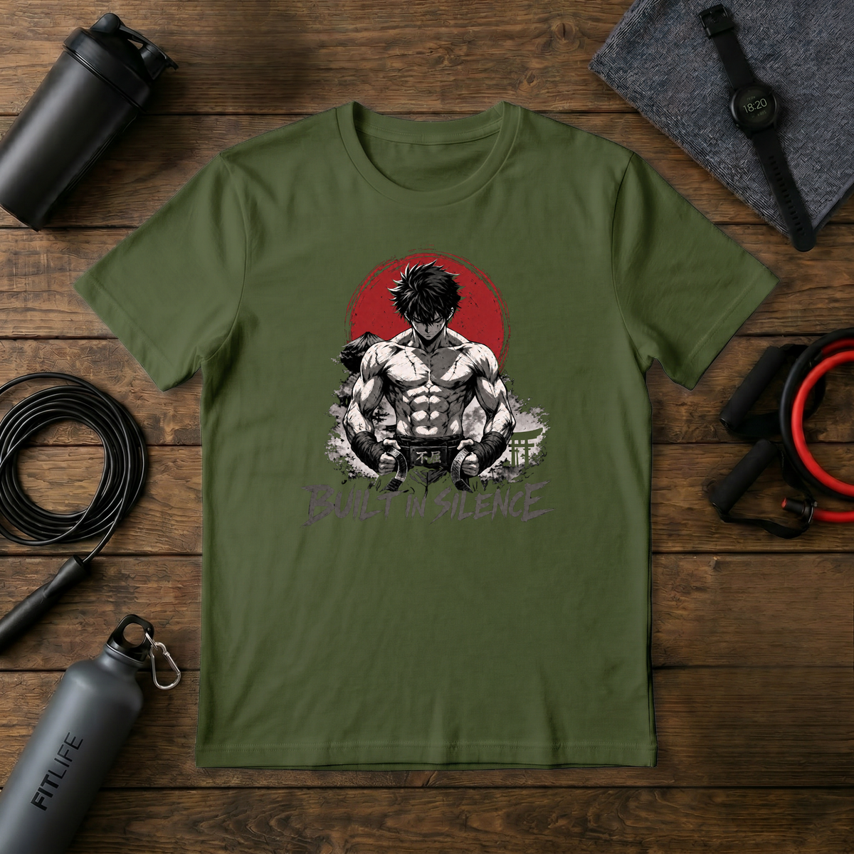 Built in Silence T-Shirt — Minimalist Martial Arts Graphic Tee