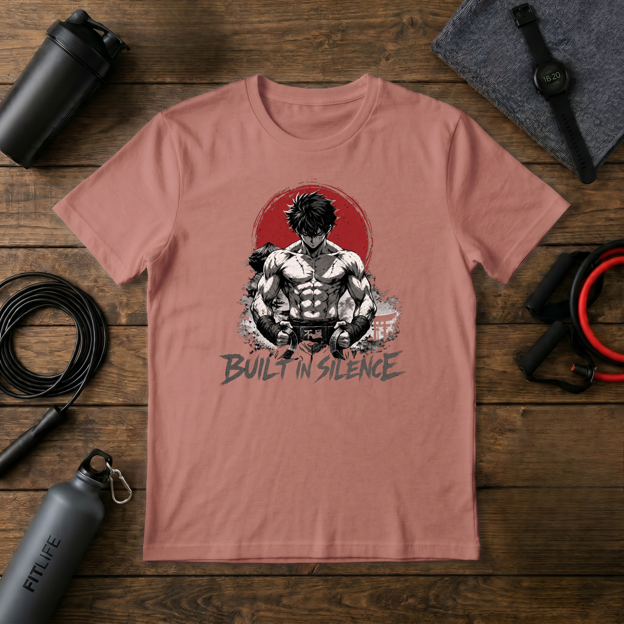 Built in Silence T-Shirt — Minimalist Martial Arts Graphic Tee