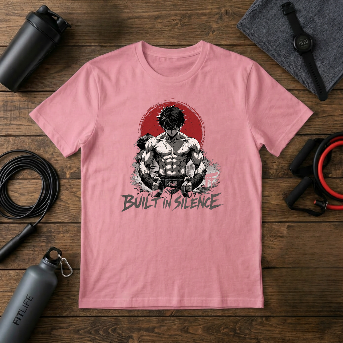 Built in Silence T-Shirt — Minimalist Martial Arts Graphic Tee