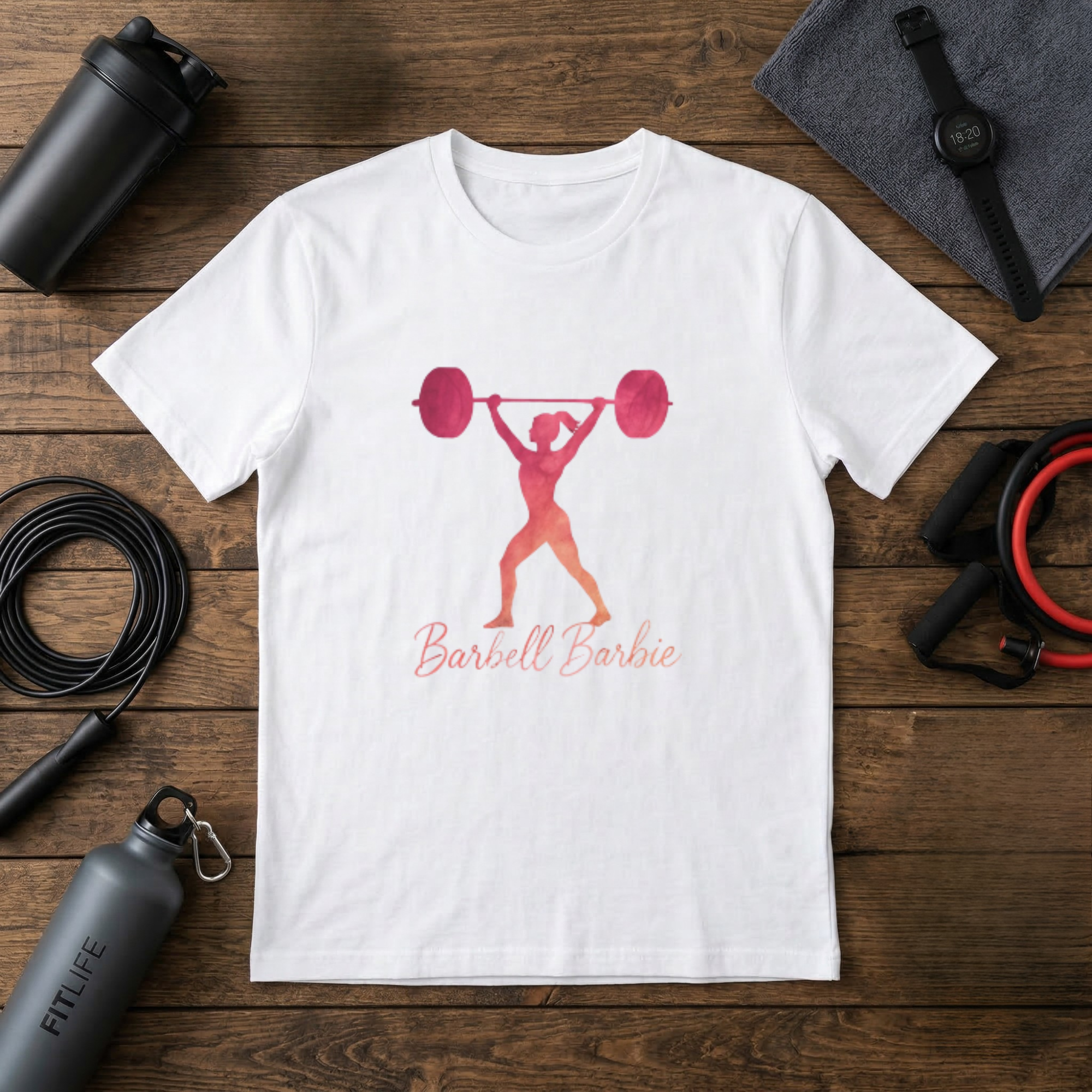 Barbell Barbie silhouette T-Shirt
