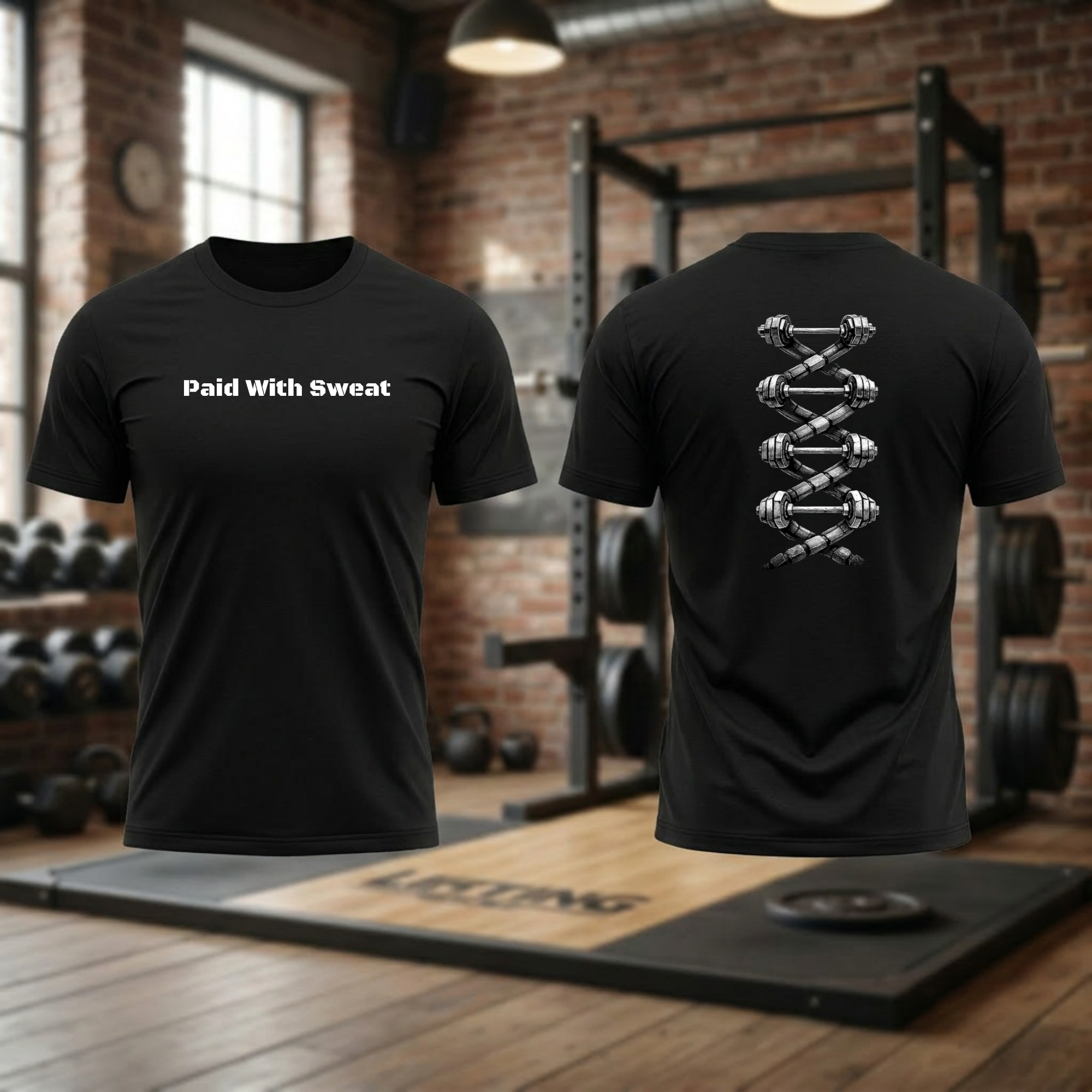 Dumbbell DNA Helix (Paid With Sweat)