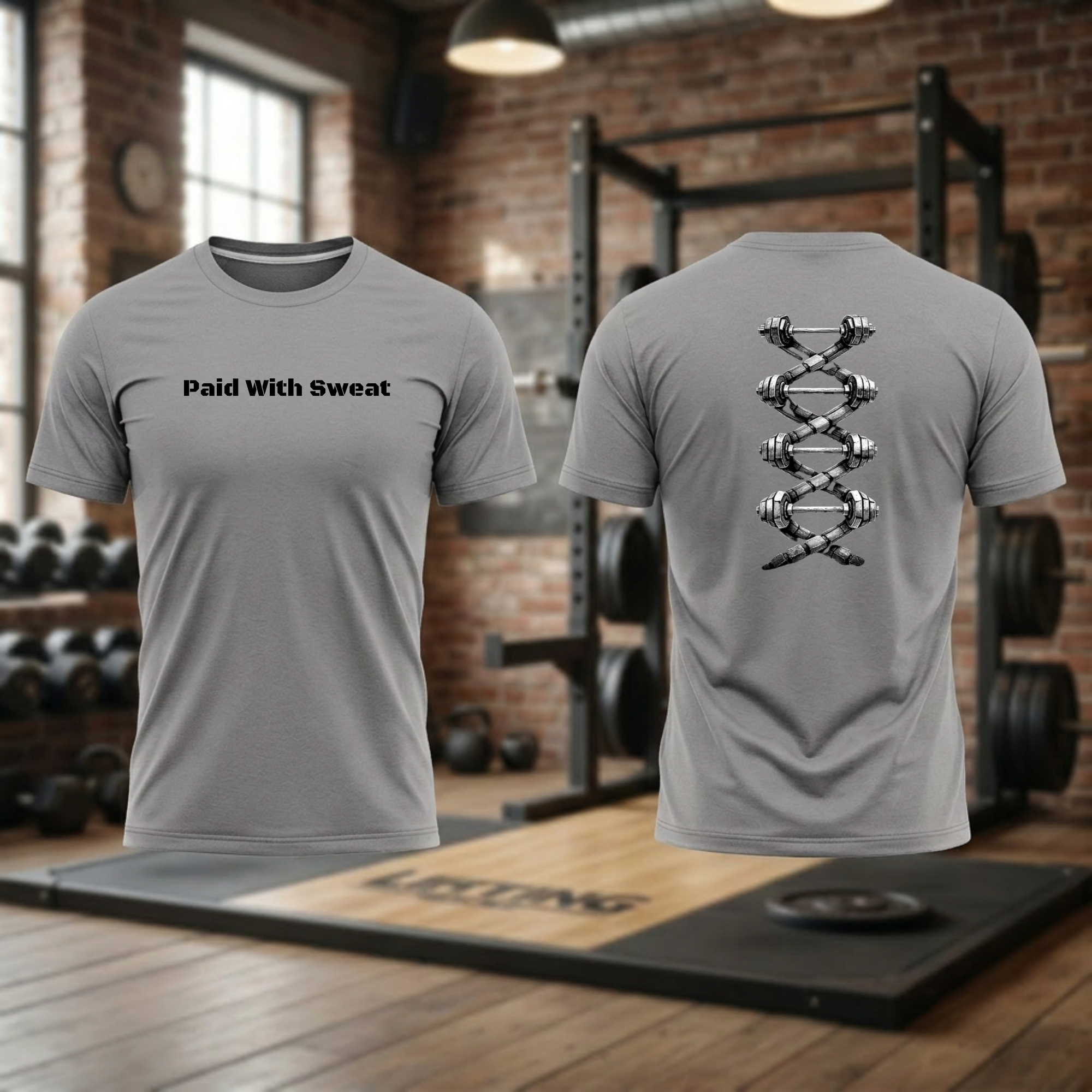 Dumbbell DNA Helix (Paid With Sweat)