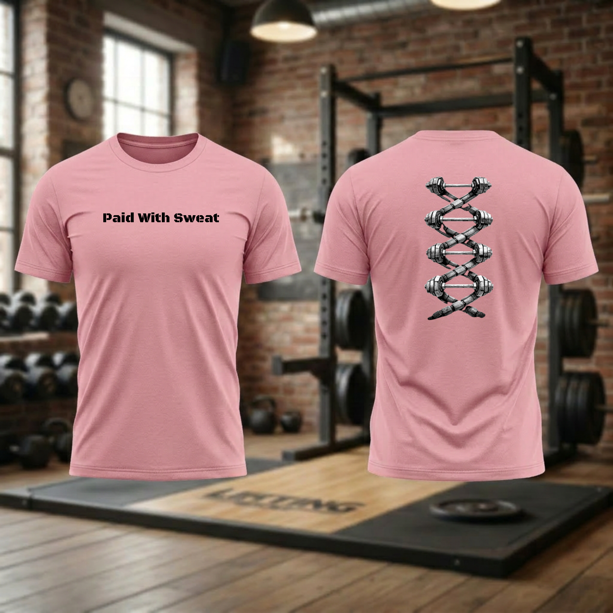 Dumbbell DNA Helix (Paid With Sweat)