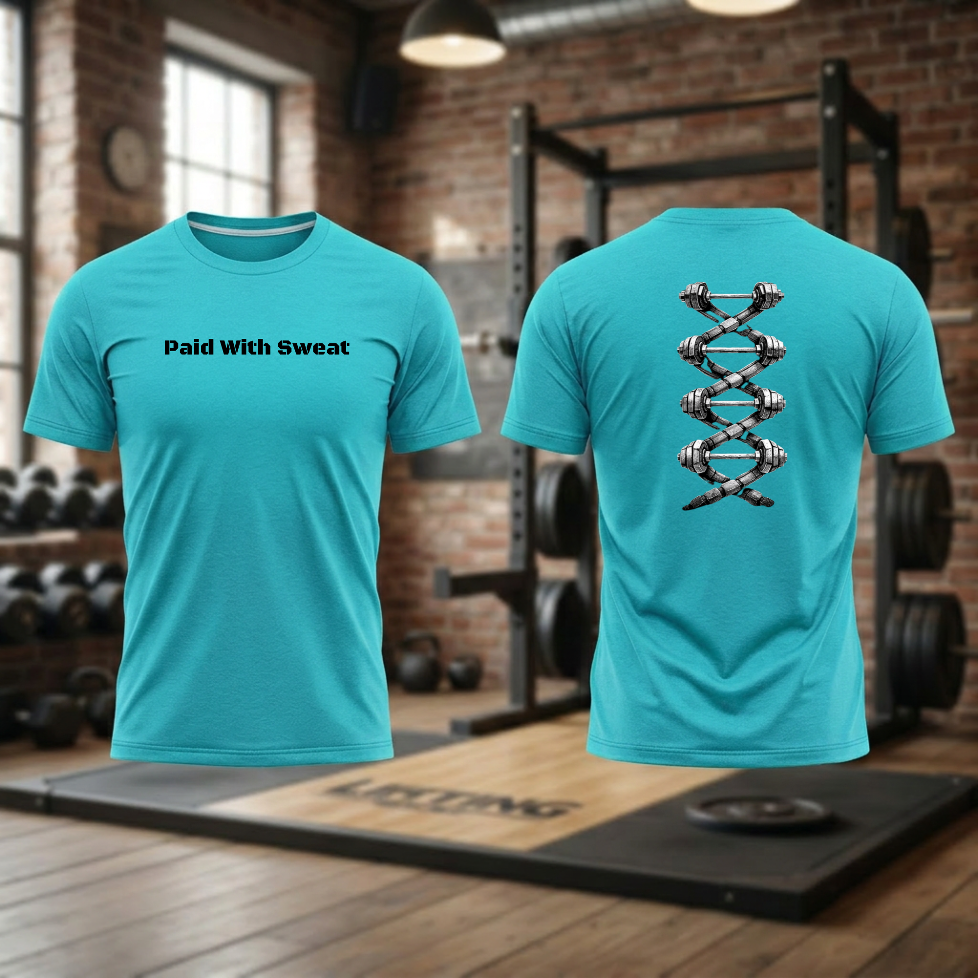 Dumbbell DNA Helix (Paid With Sweat)